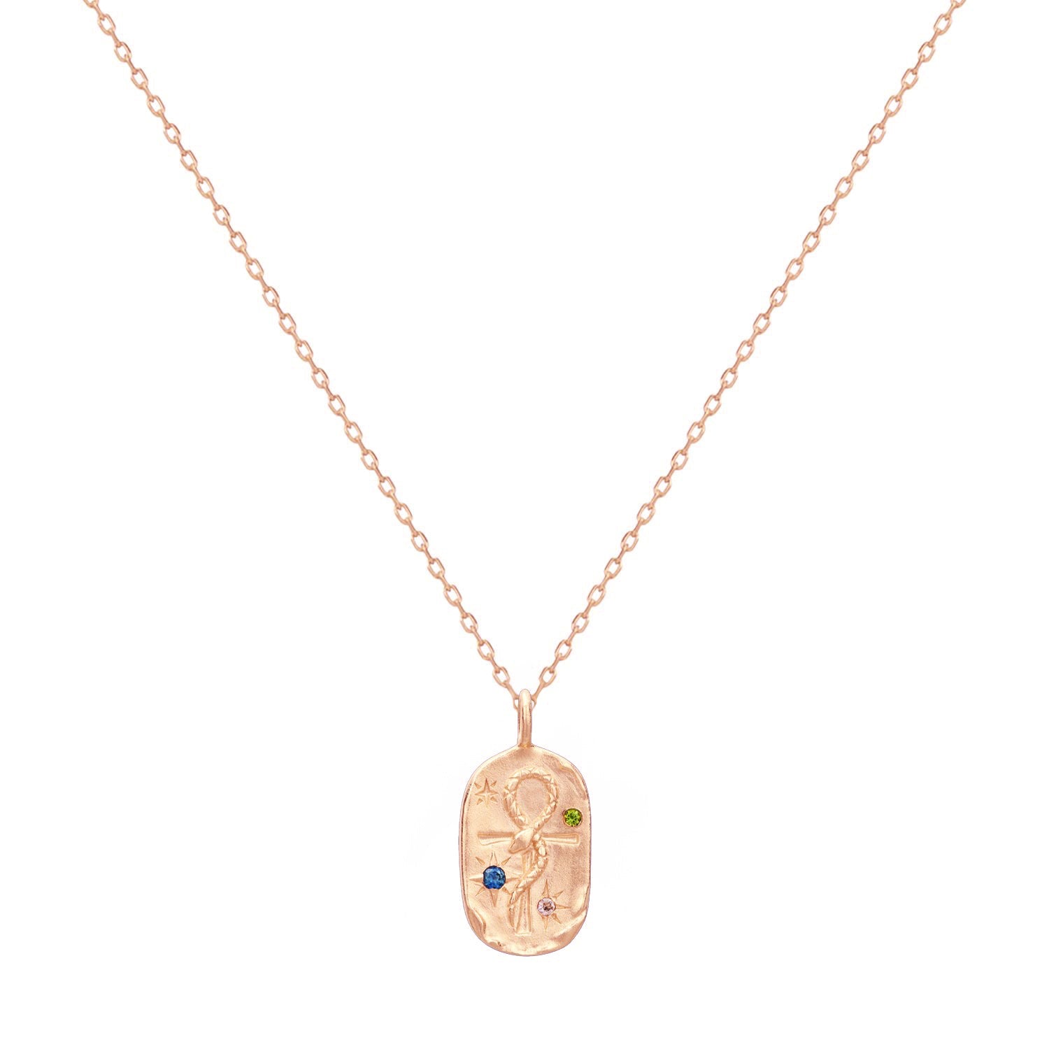 Serpent Cross Amulet Necklace