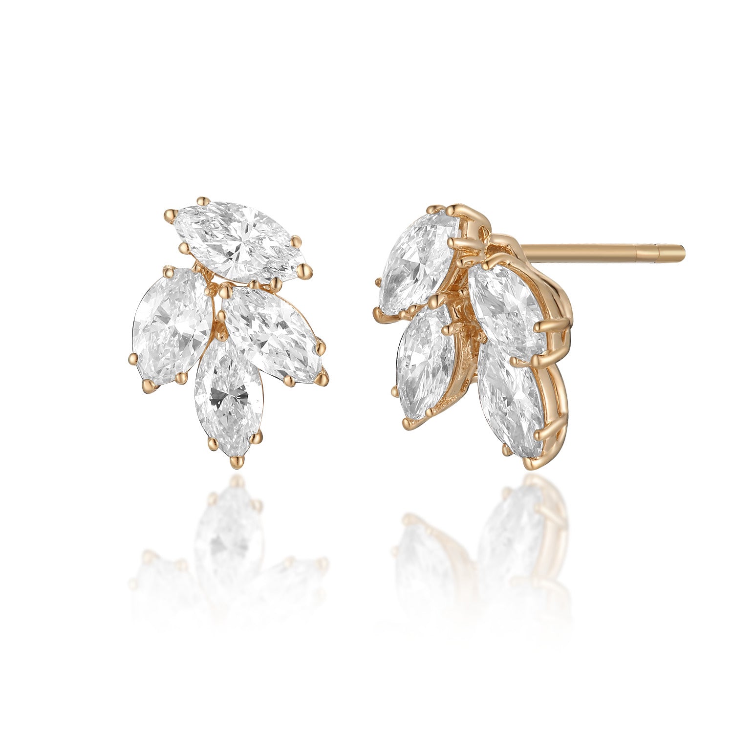 Élan Marquise Stud Earrings
