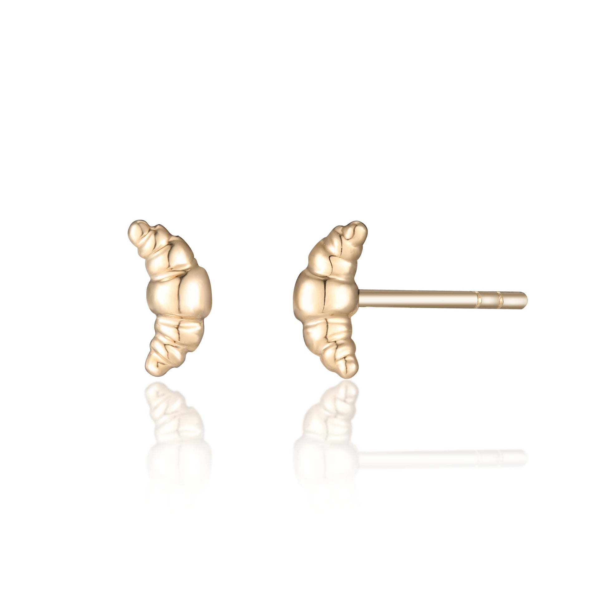 Petite Croissant Stud Earring