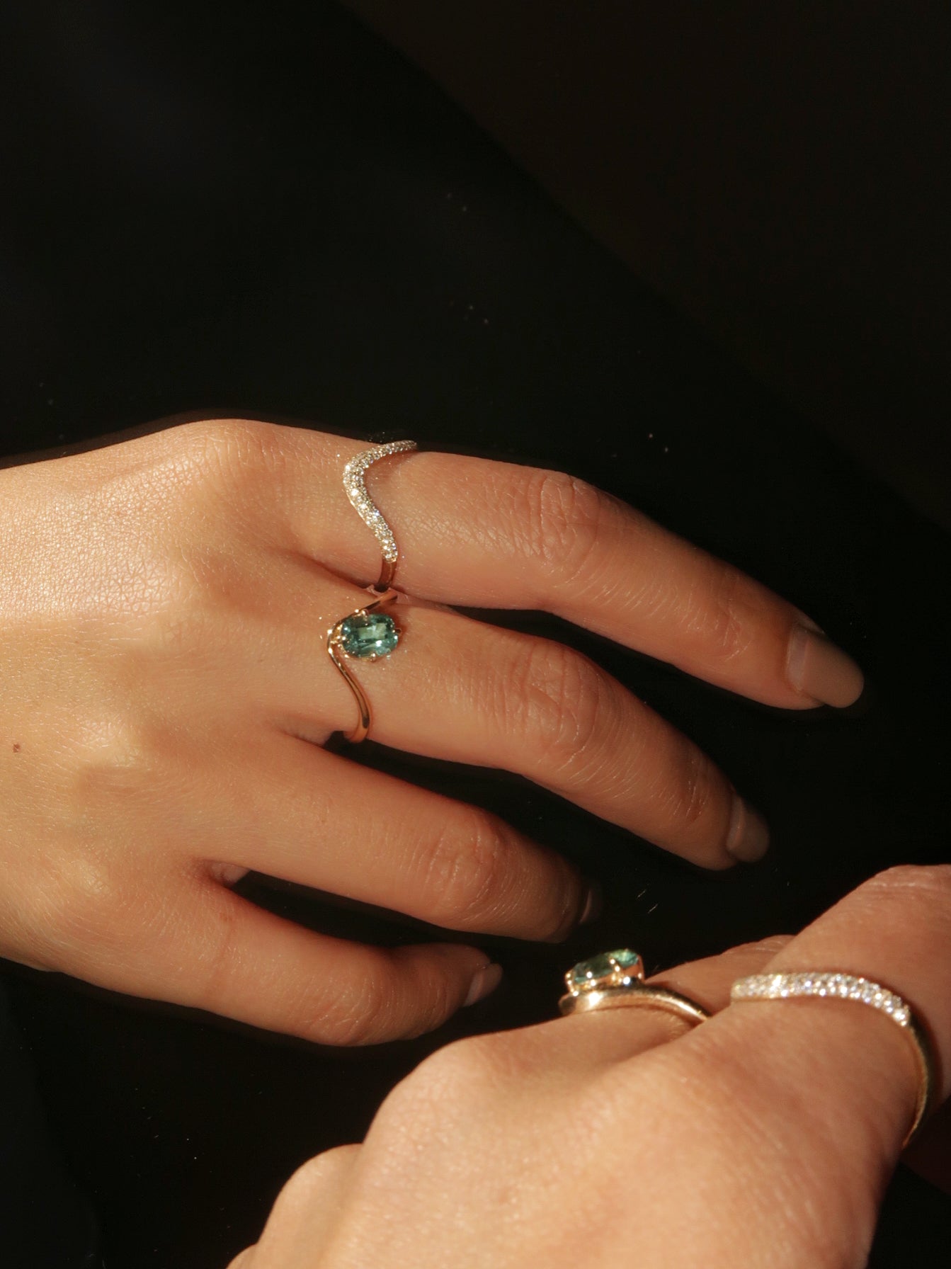 Gilded Curve Ring