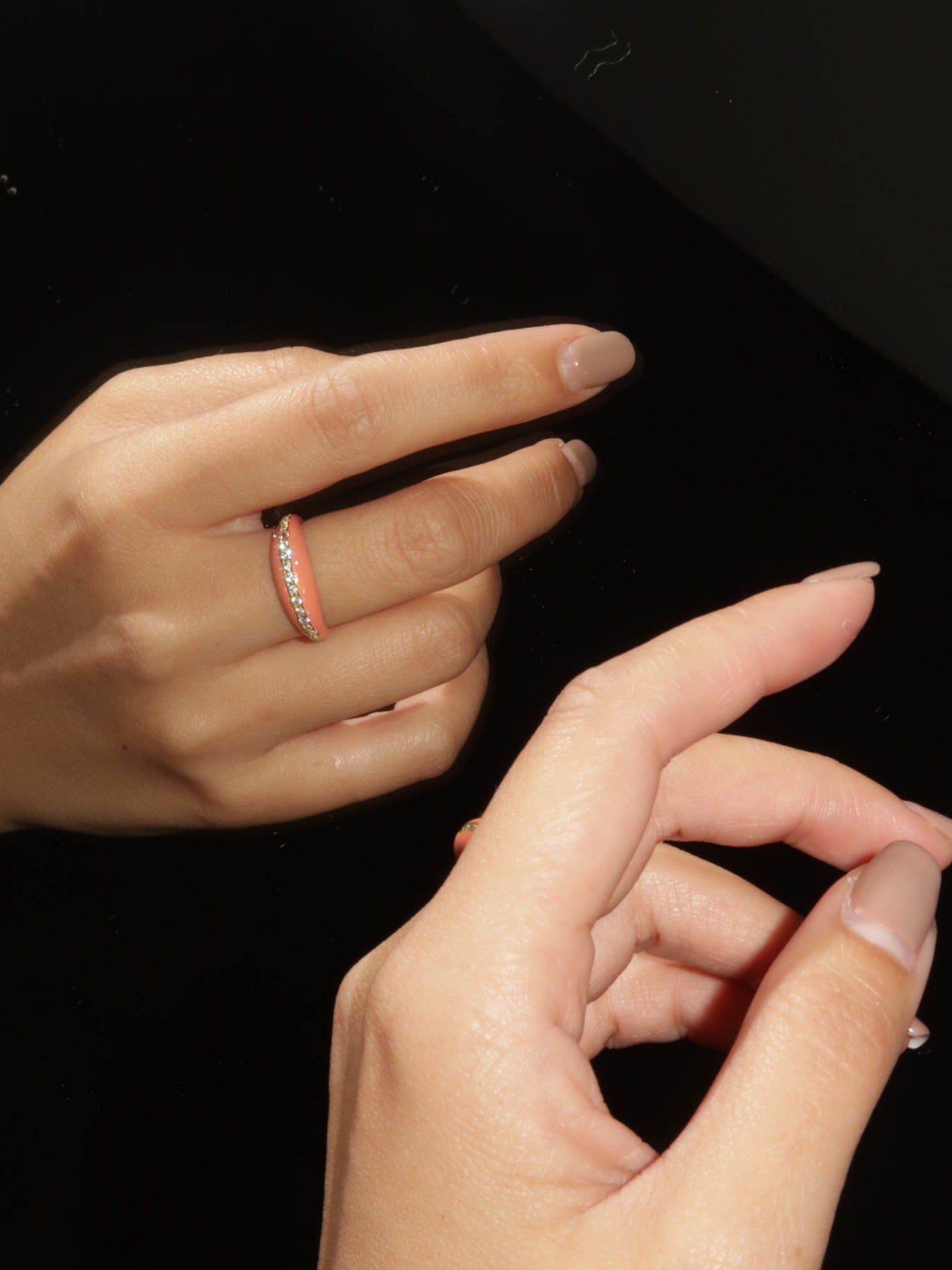 Coral Embrace Ring