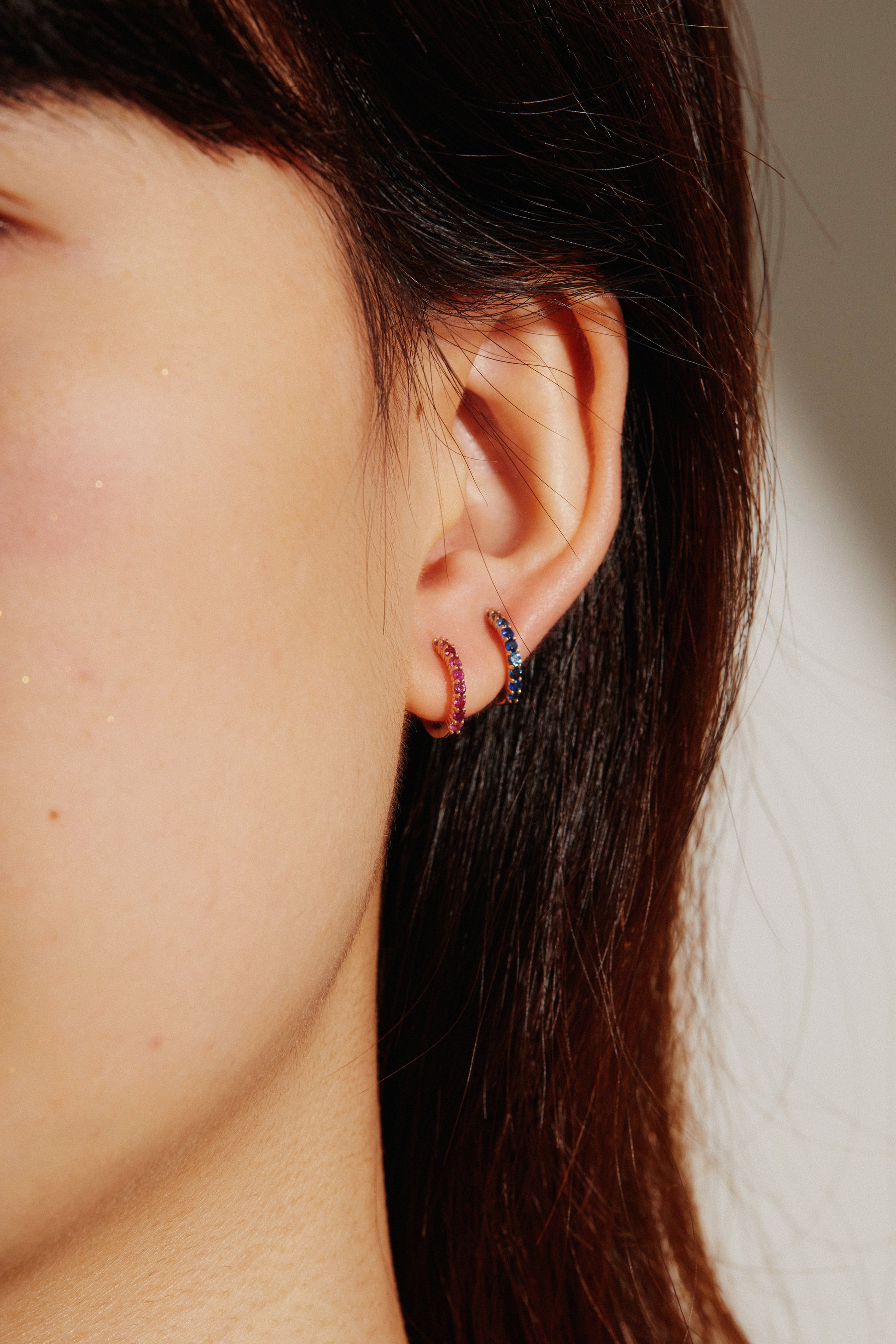 November Birthstone Huggie Earring