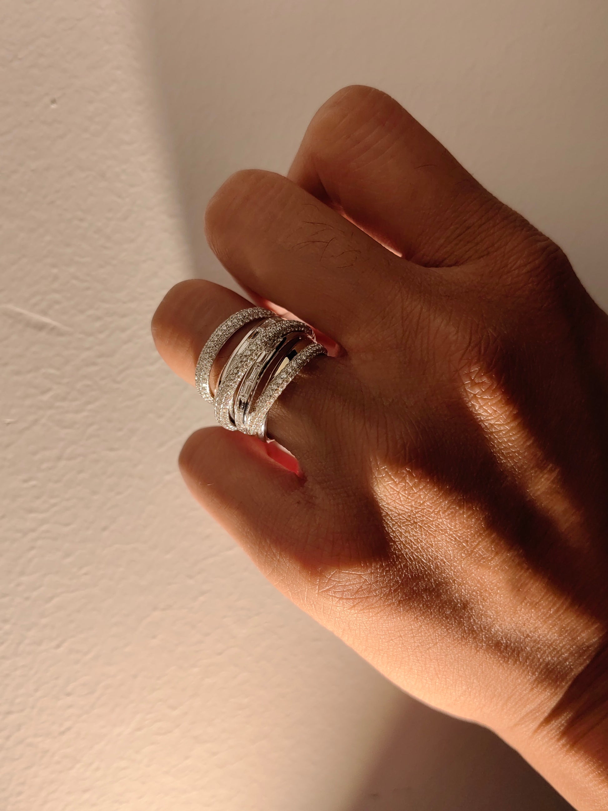 Milan Stacked Crossover Ring