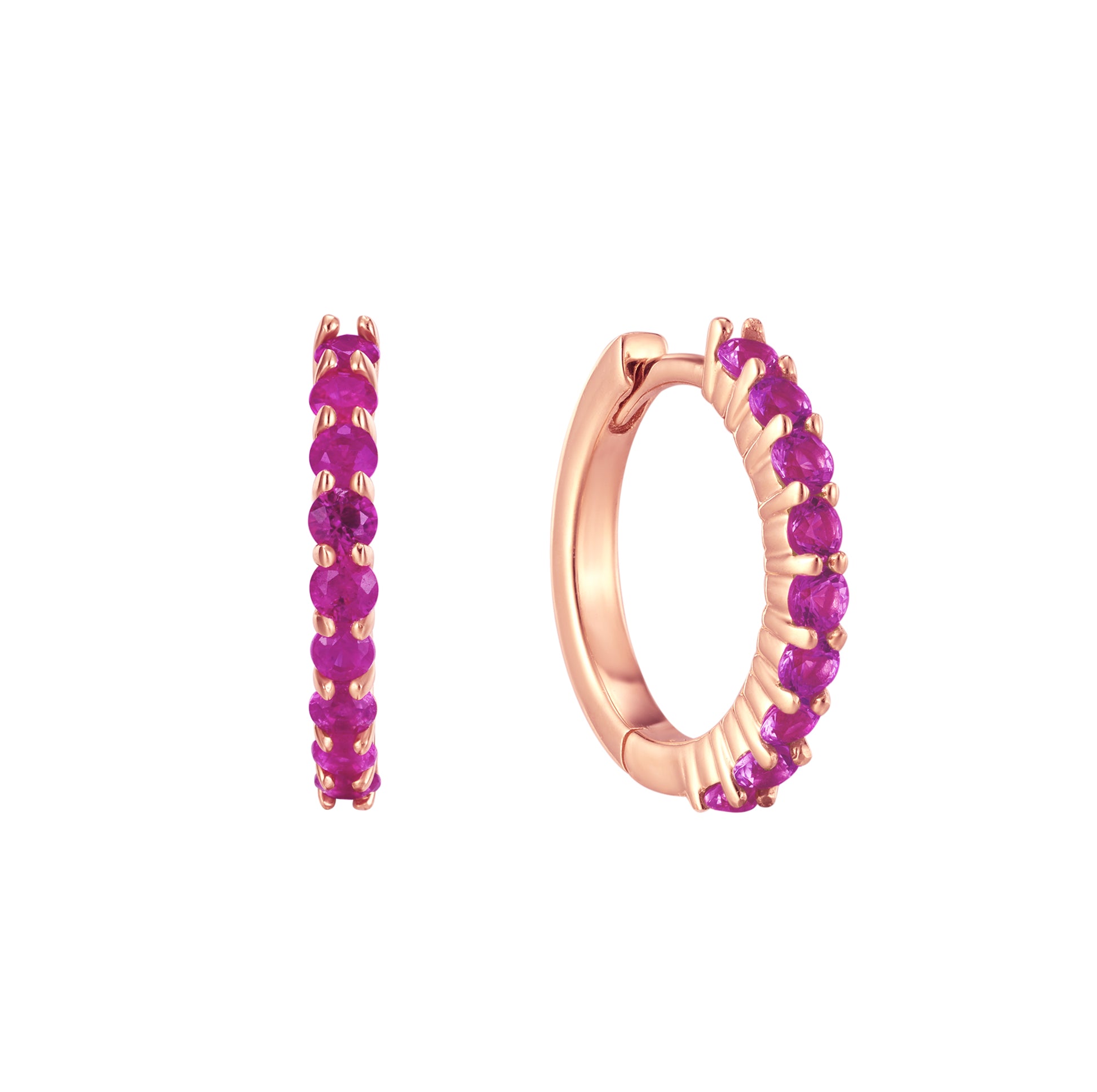 July Birthstone Huggie Earring