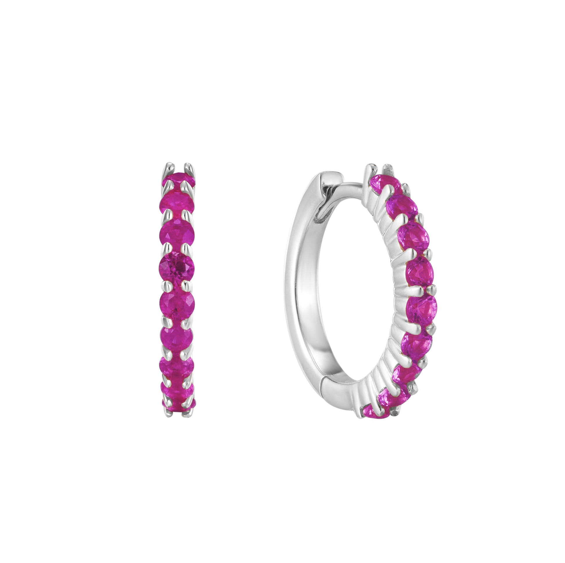 July Birthstone Huggie Earring