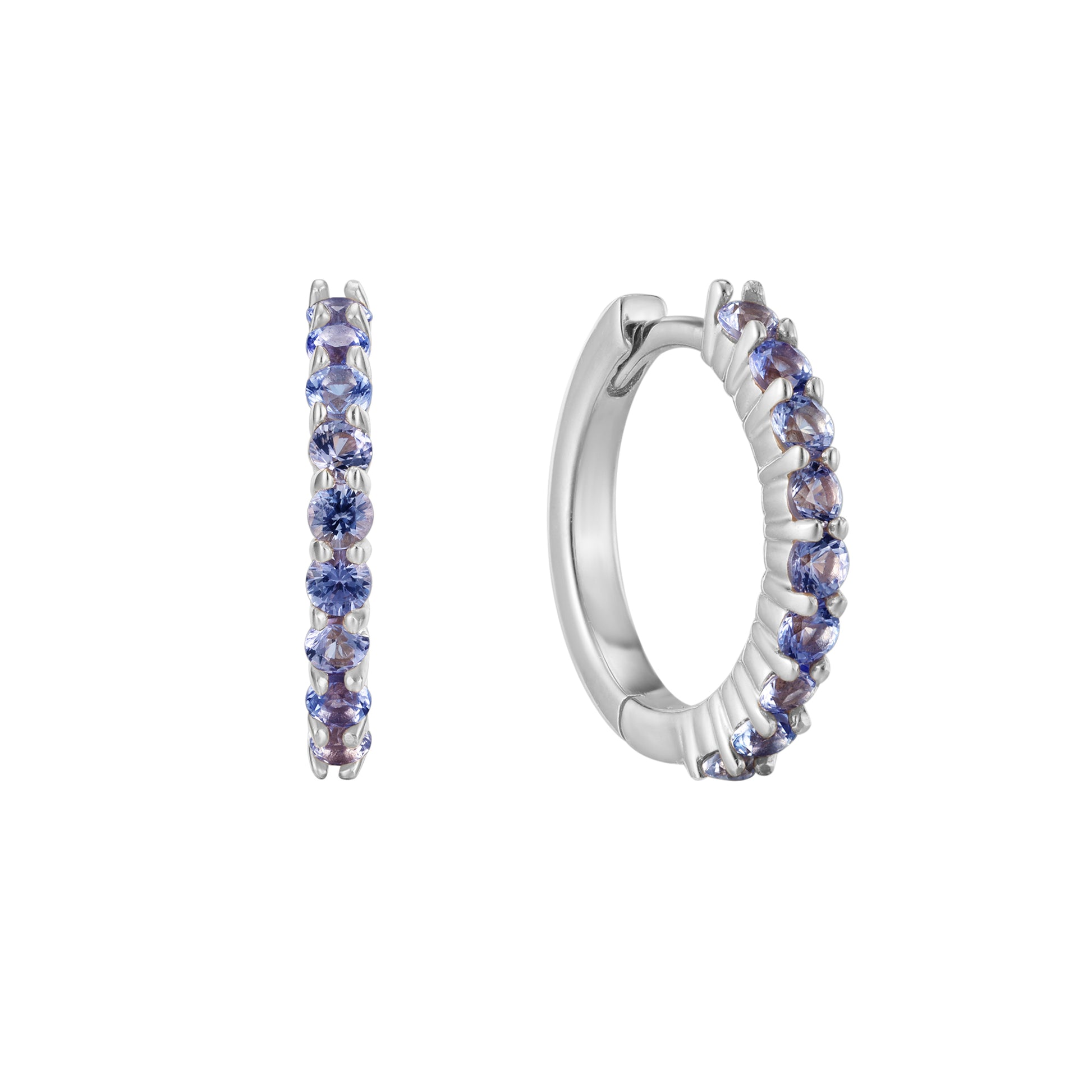 December Birthstone Huggie Earring