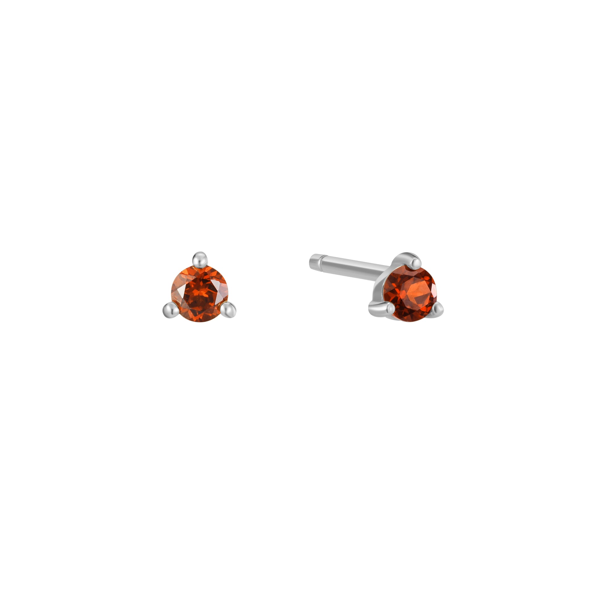 January Birthstone Stud Earring