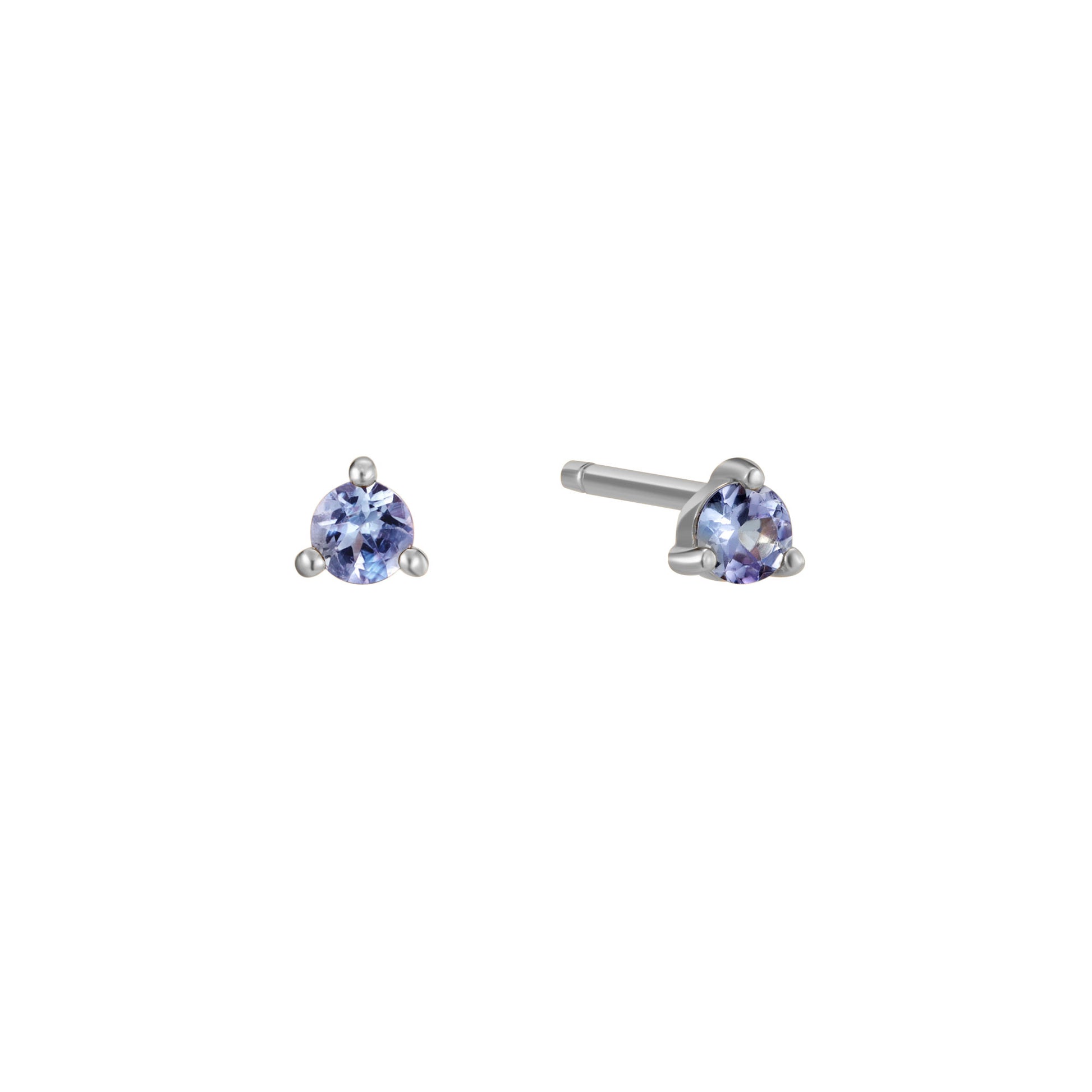 December Birthstone Stud Earring