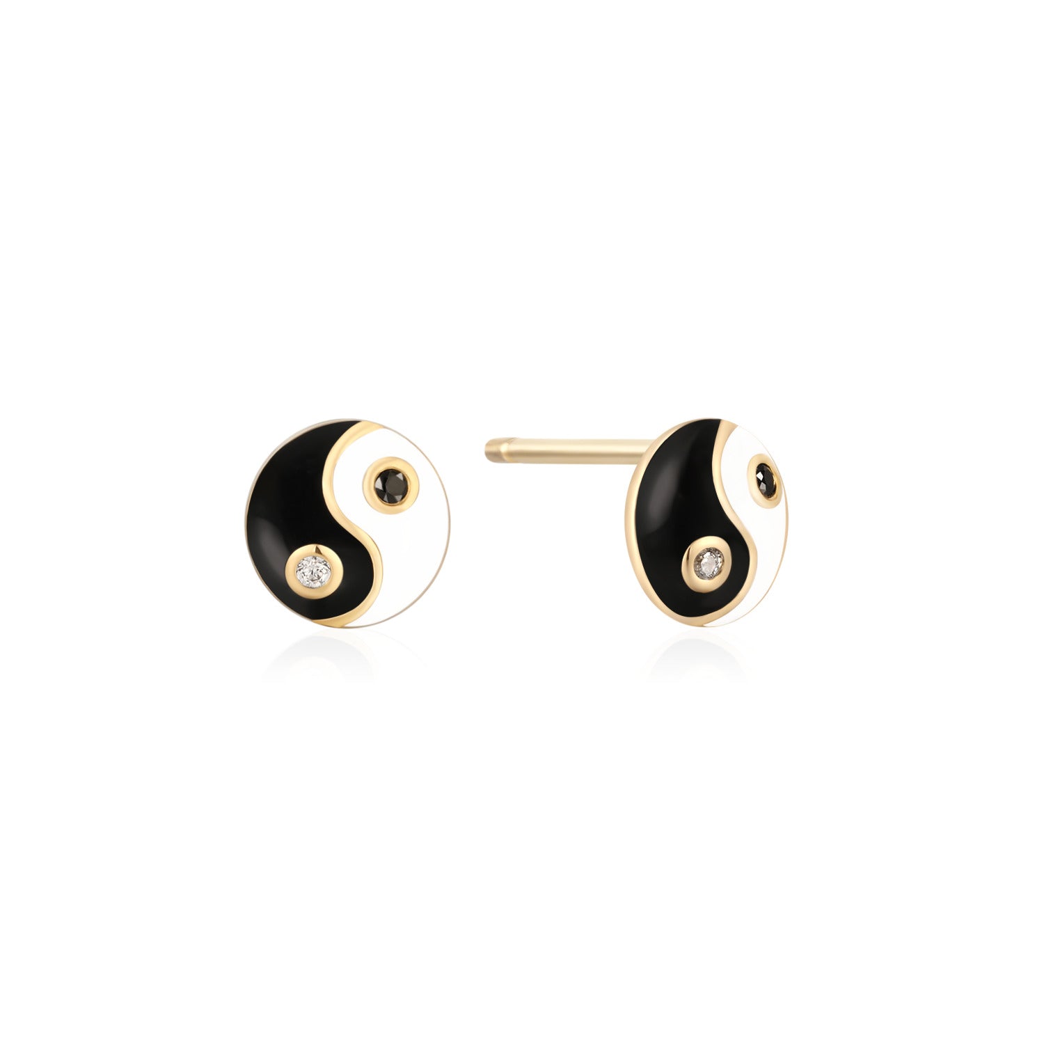 Yin Yang Stud Earring