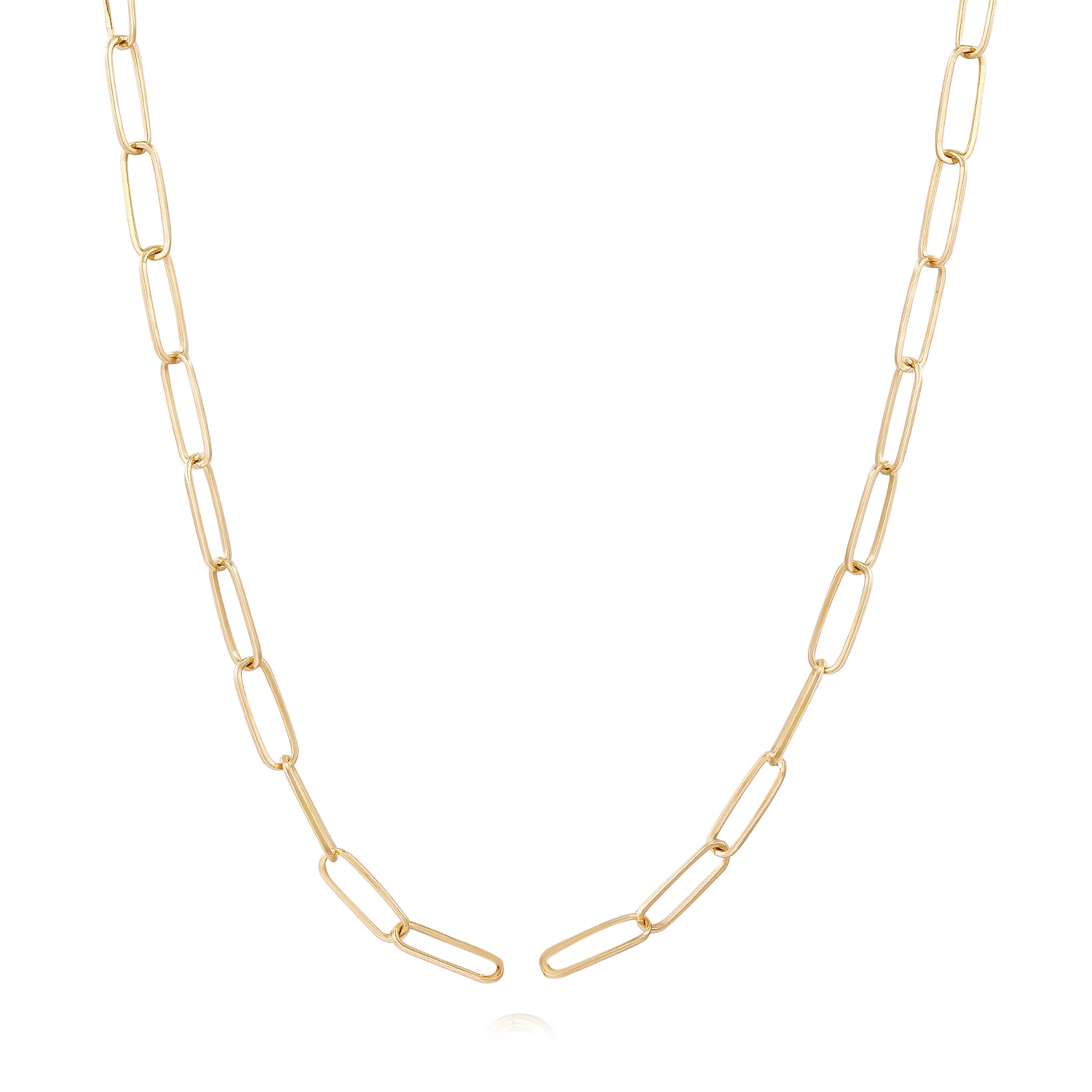 Heart Paperclip Chain Necklace