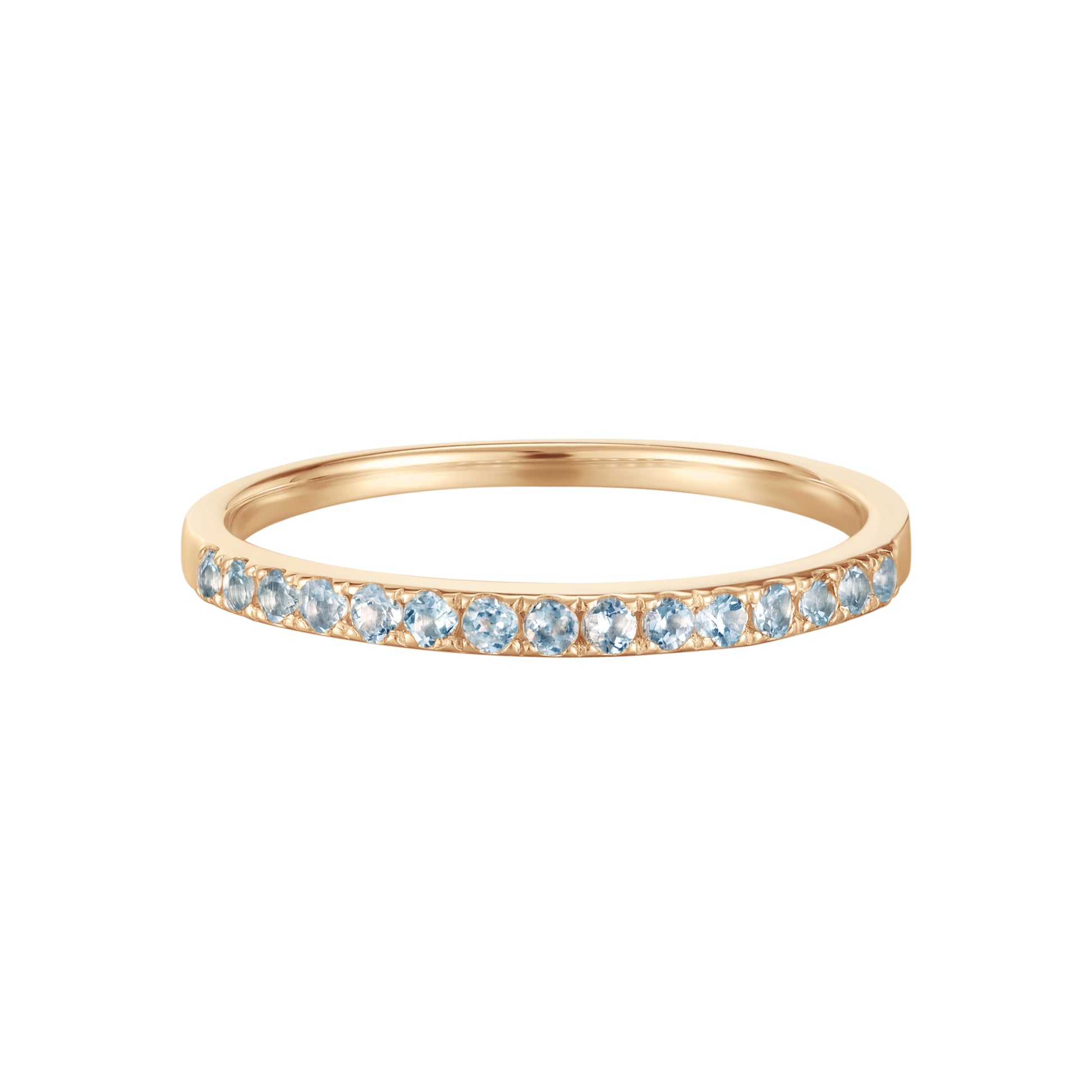 March Birthstone Eternity Ring