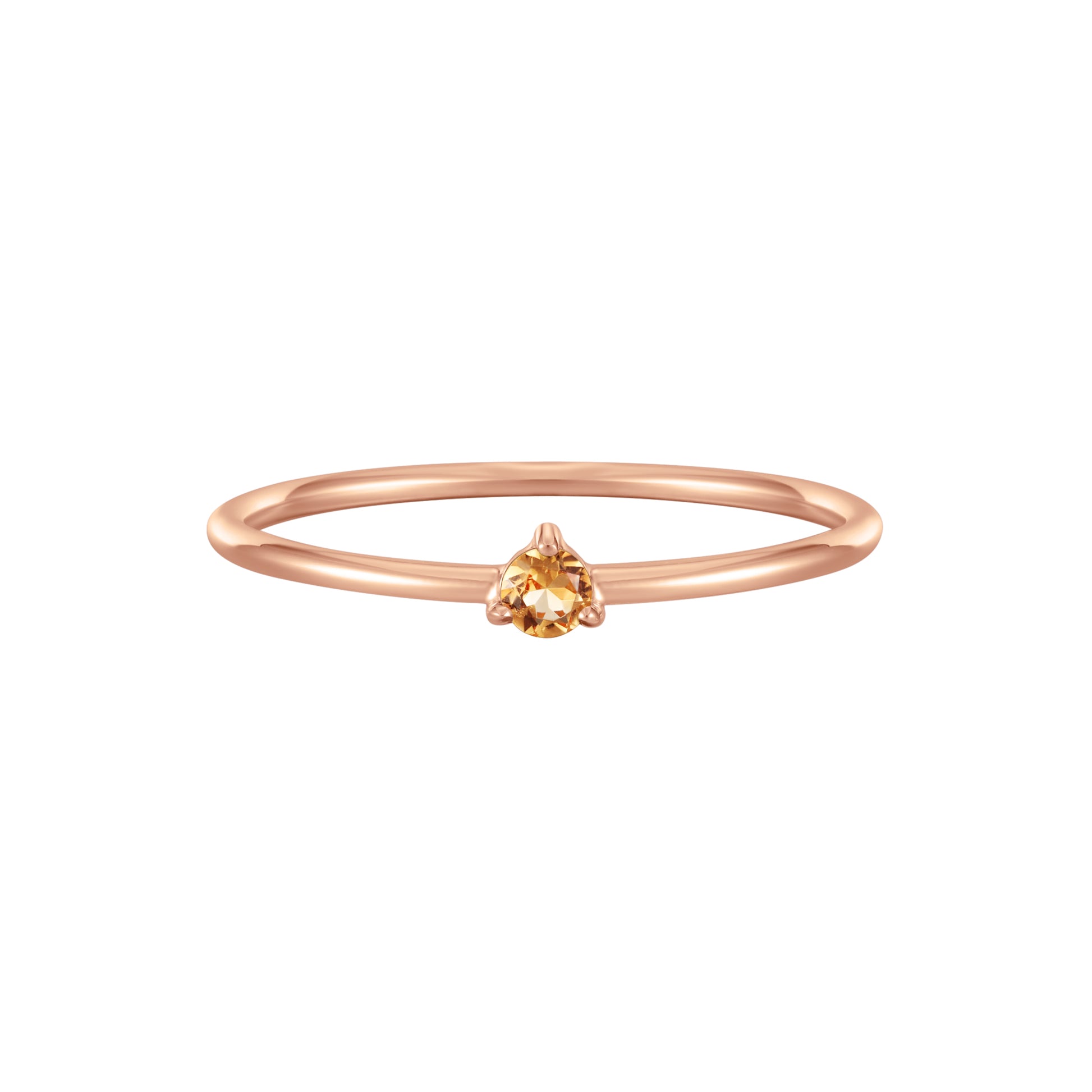 November Birthstone Solitaire Ring