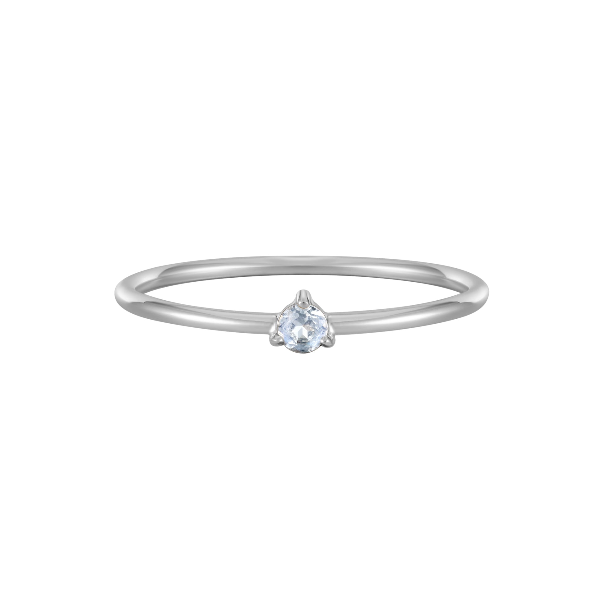 June Birthstone Solitaire Ring