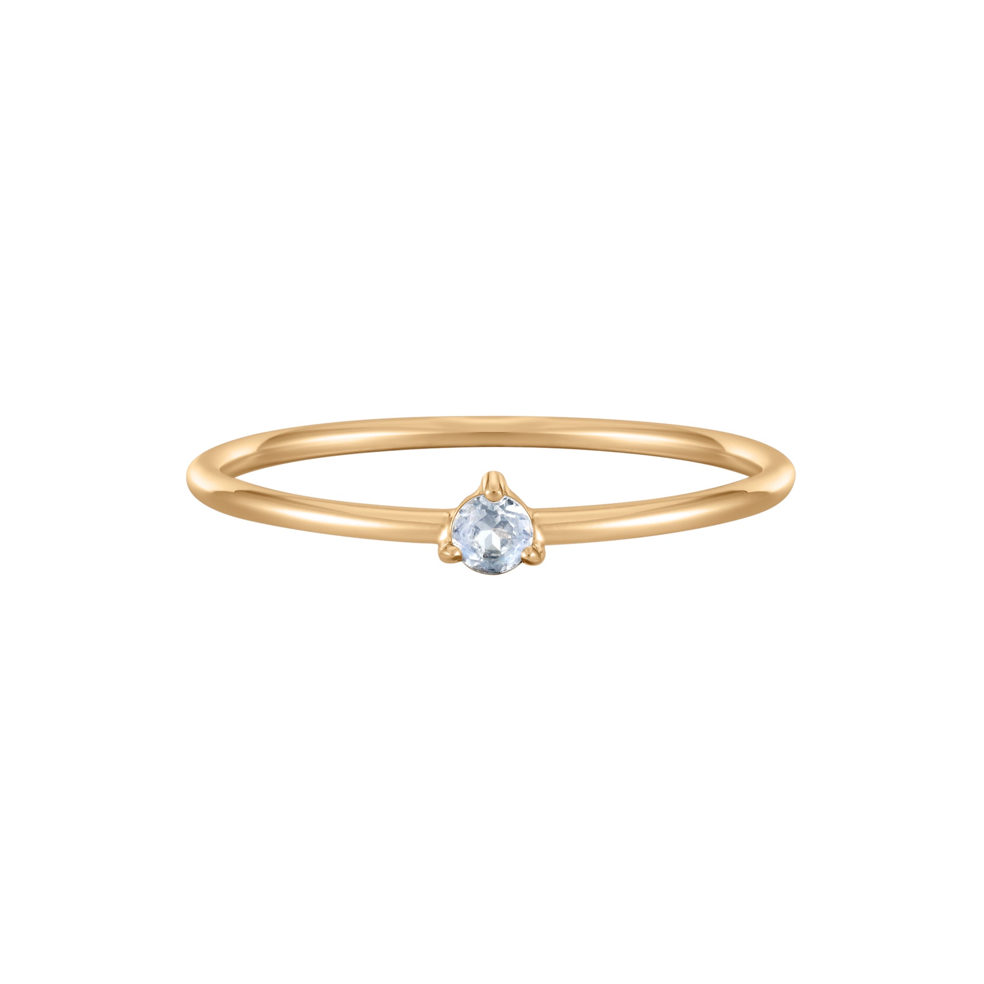 June Birthstone Solitaire Ring