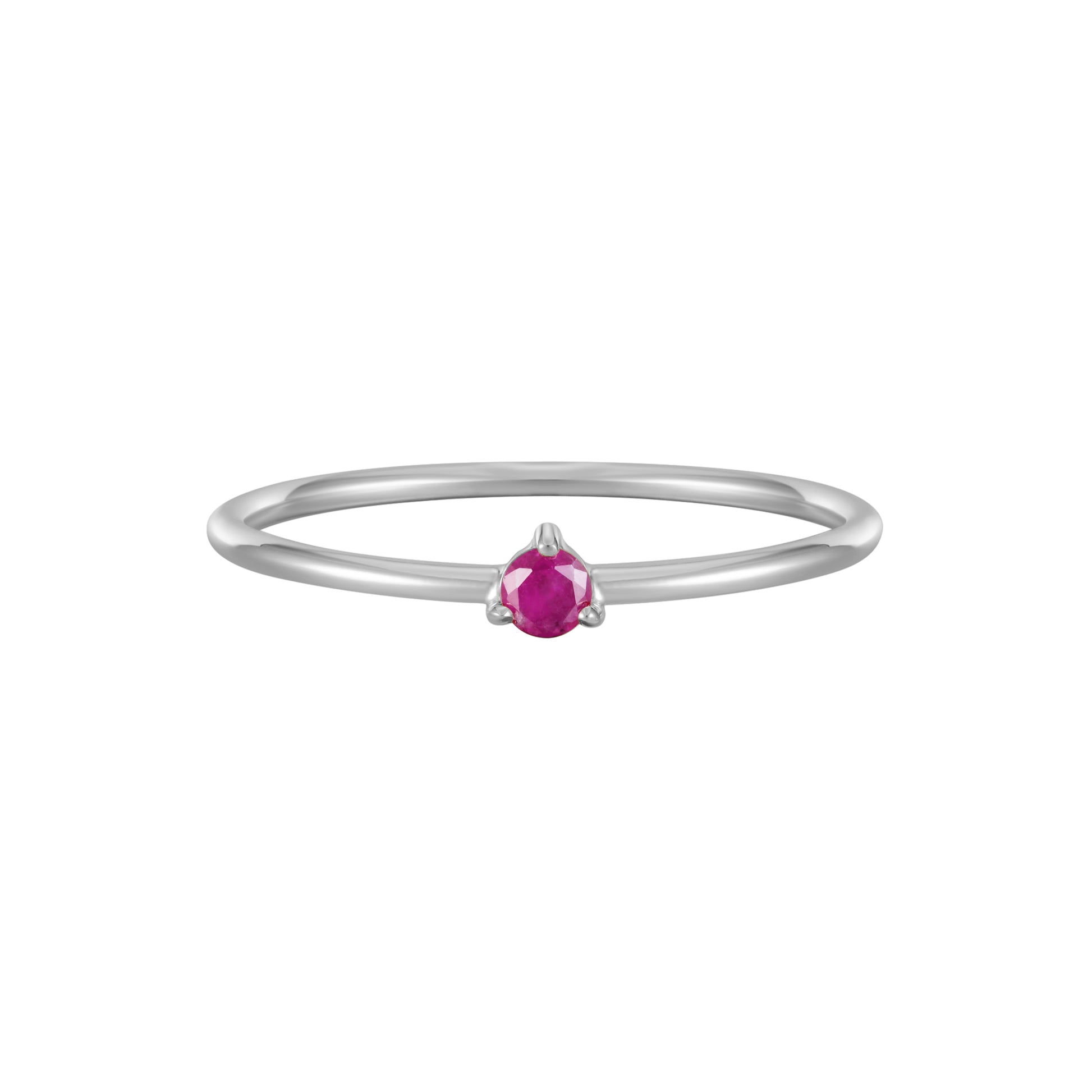 July Birthstone Solitaire Ring