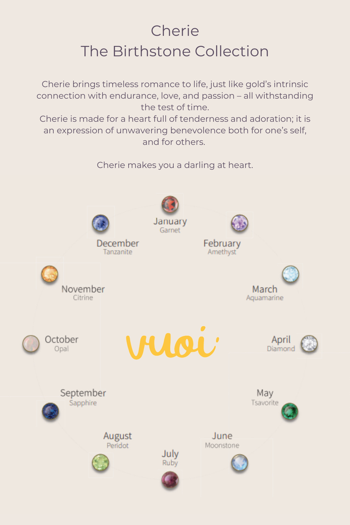 January Birthstone Stud Earring