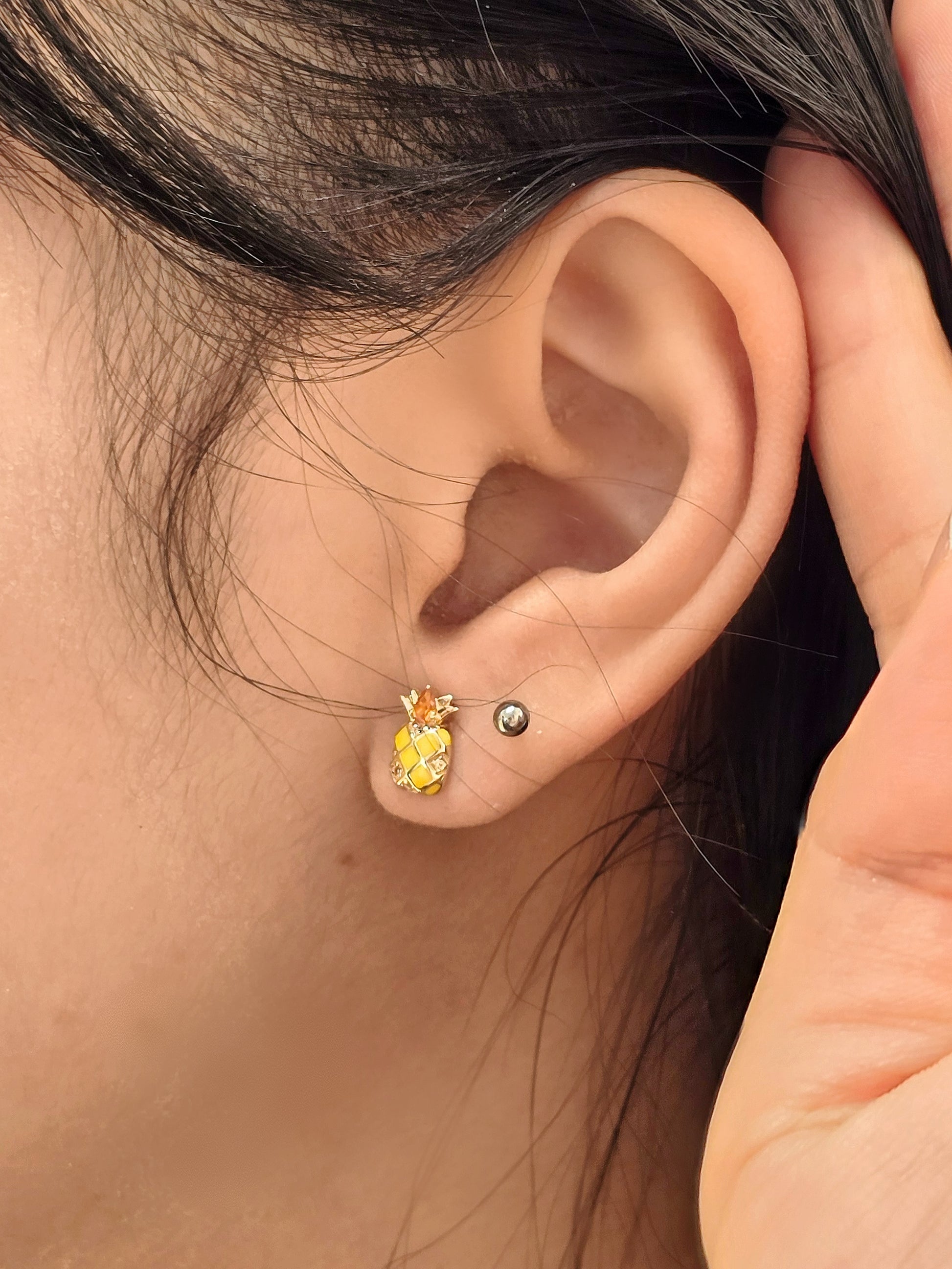 Pineapple Stud Earring