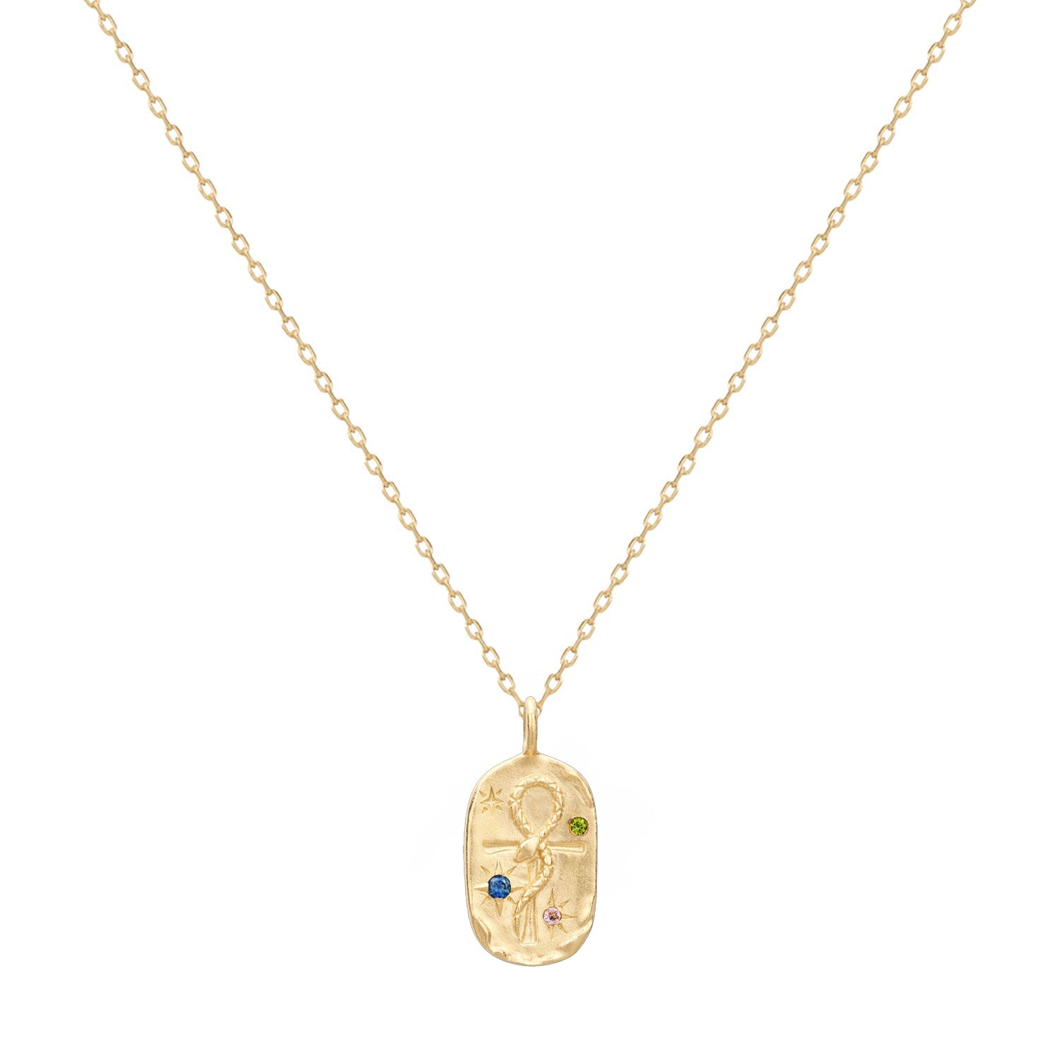 Serpent Cross Amulet Necklace