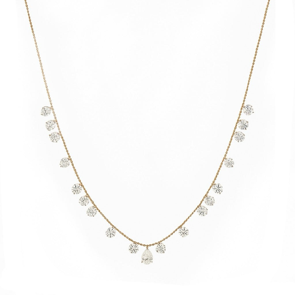 En L'air Floating Diamond Necklace