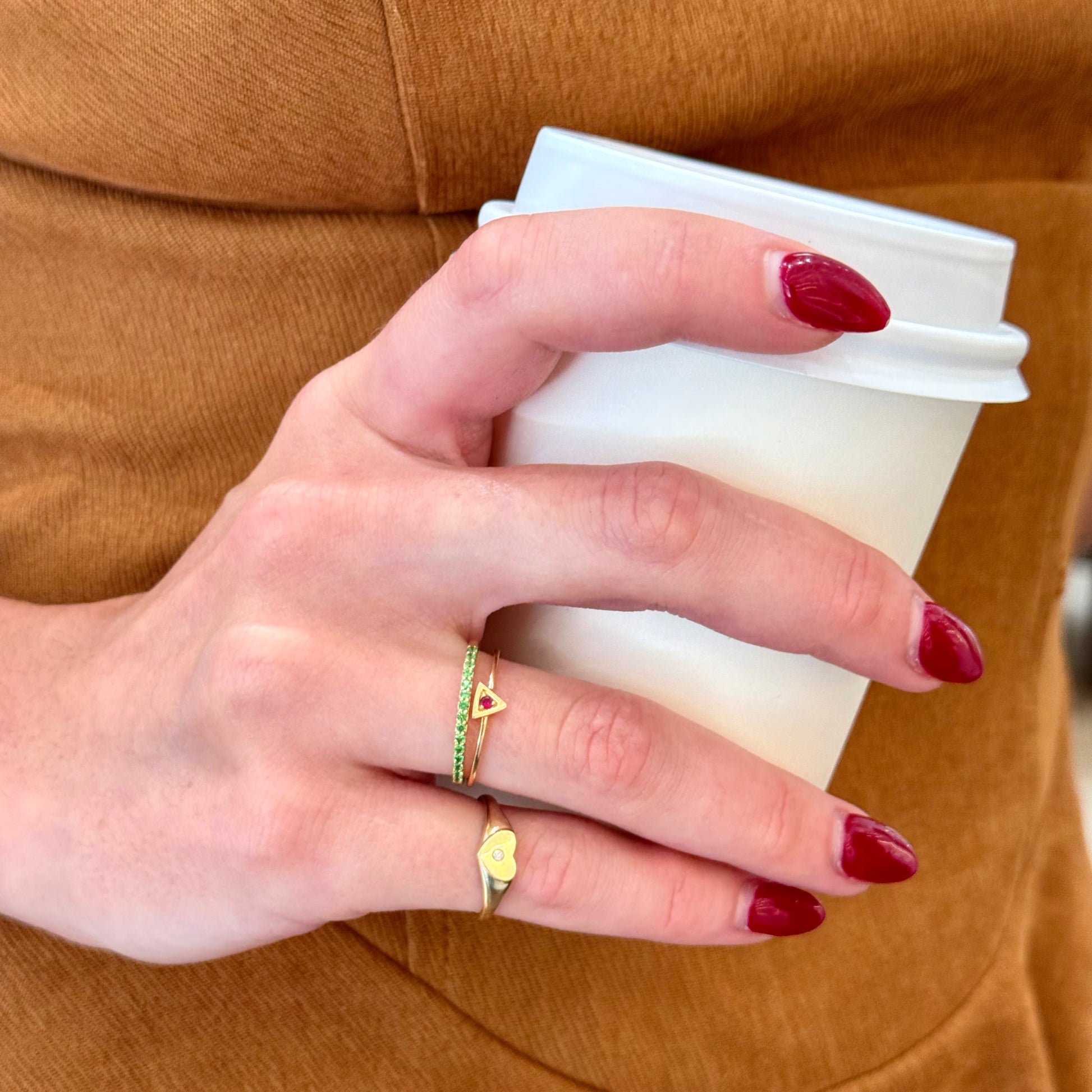 Amour Gem Signet Ring