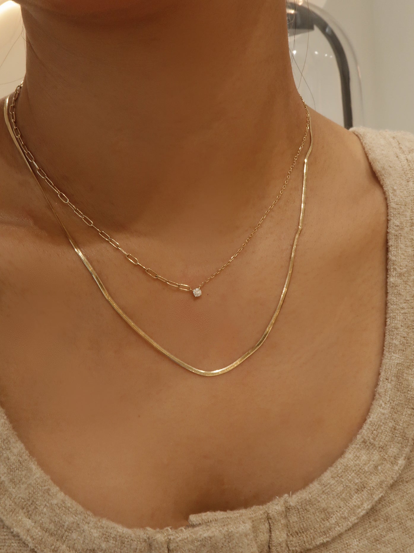 Herringbone Chain Necklace