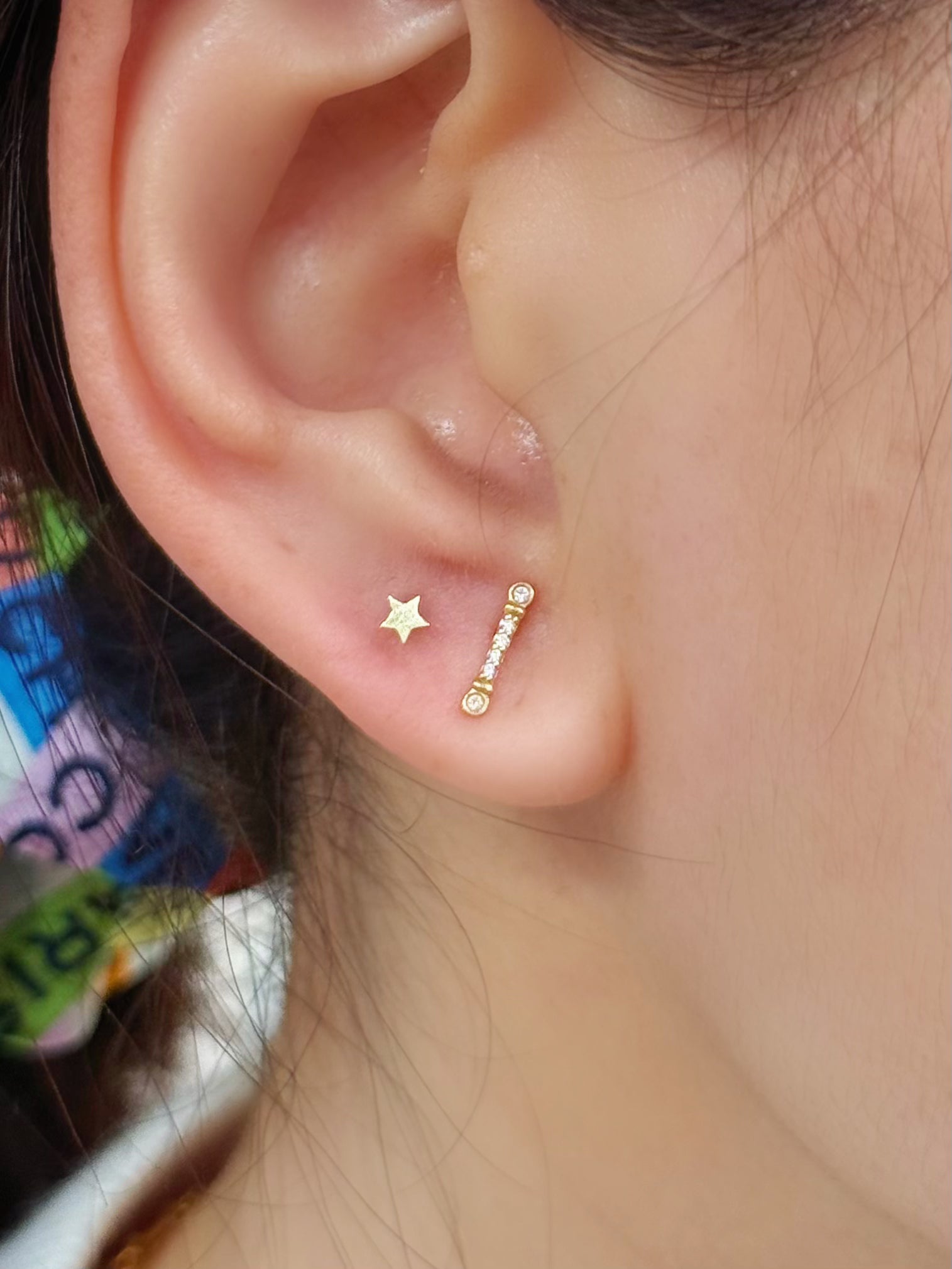 Luna Star Flatback Earring