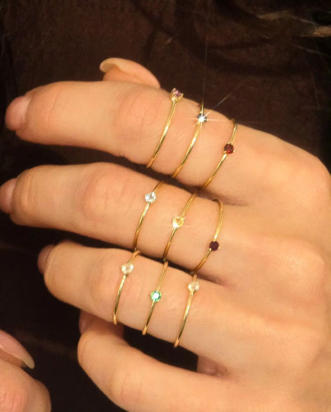 January Birthstone Solitaire Ring