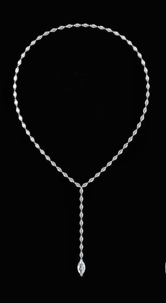 L'Elégance Marquise Drop Necklace