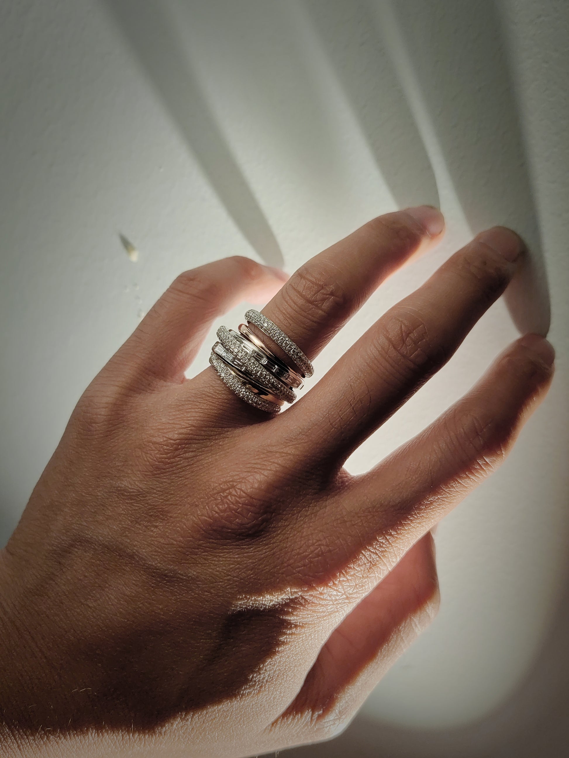 Milan Stacked Crossover Ring