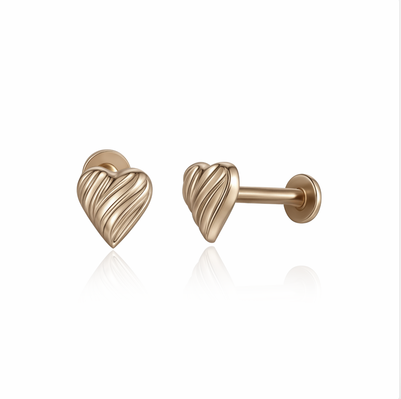Heart Bonbons Flatback Earring