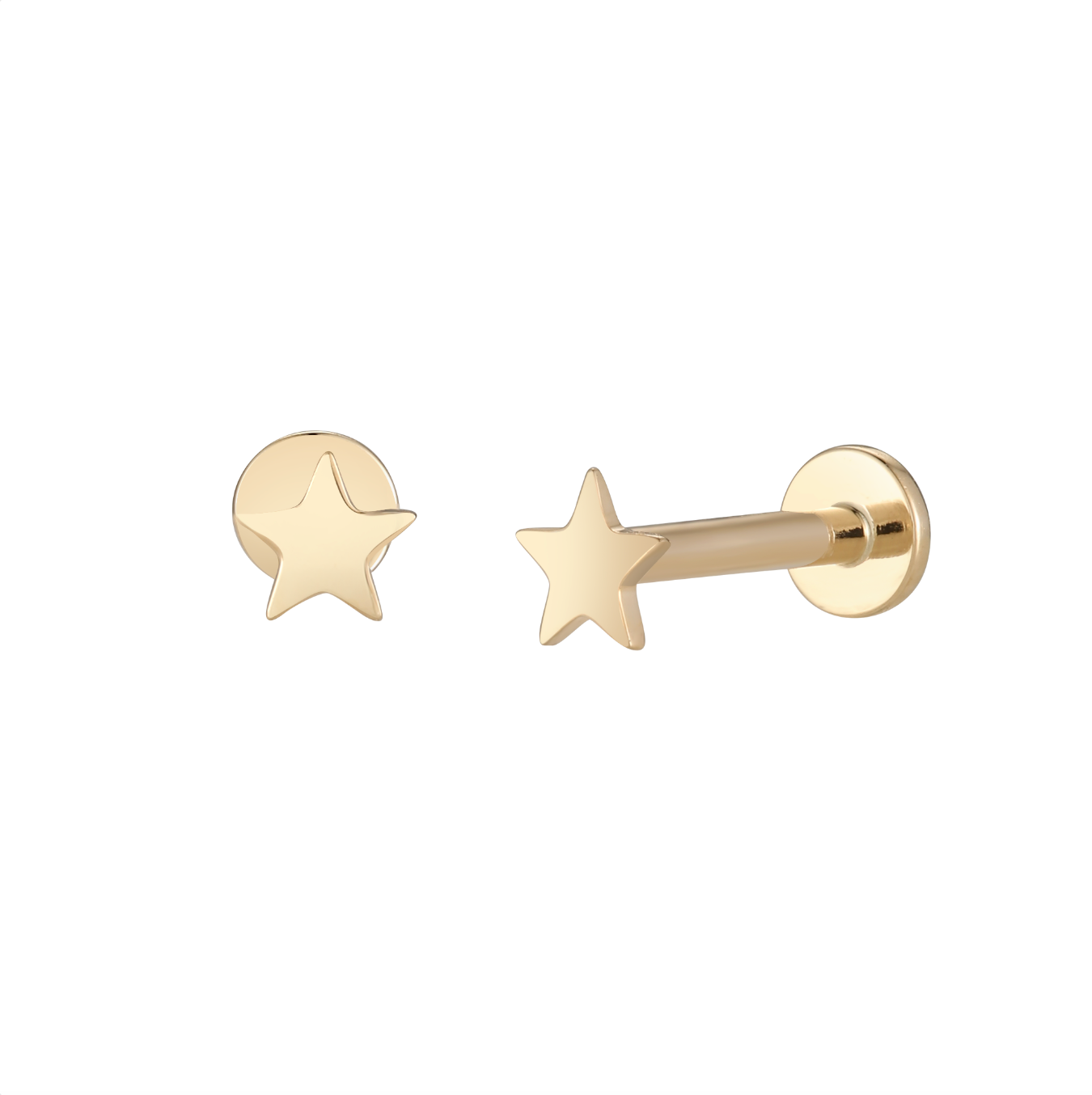 Luna Star Flatback Earring