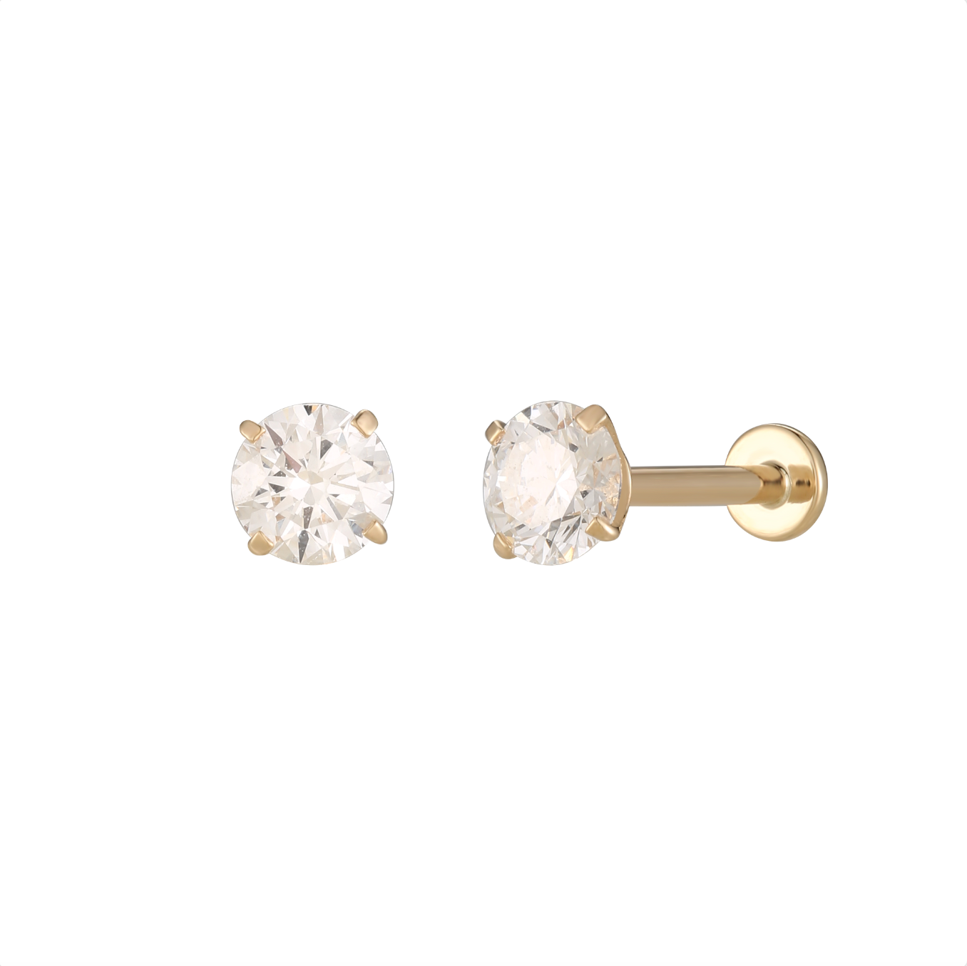 Essence Diamond Flatback Earring