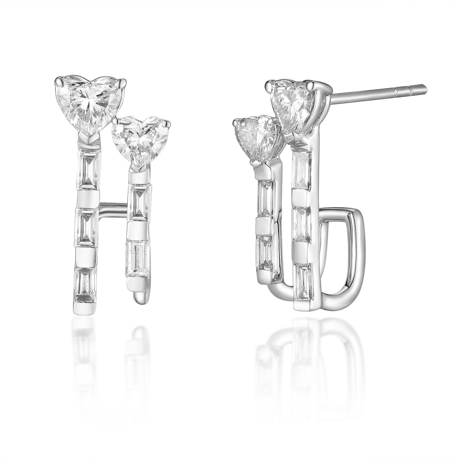 Heartline Cascade Earrings