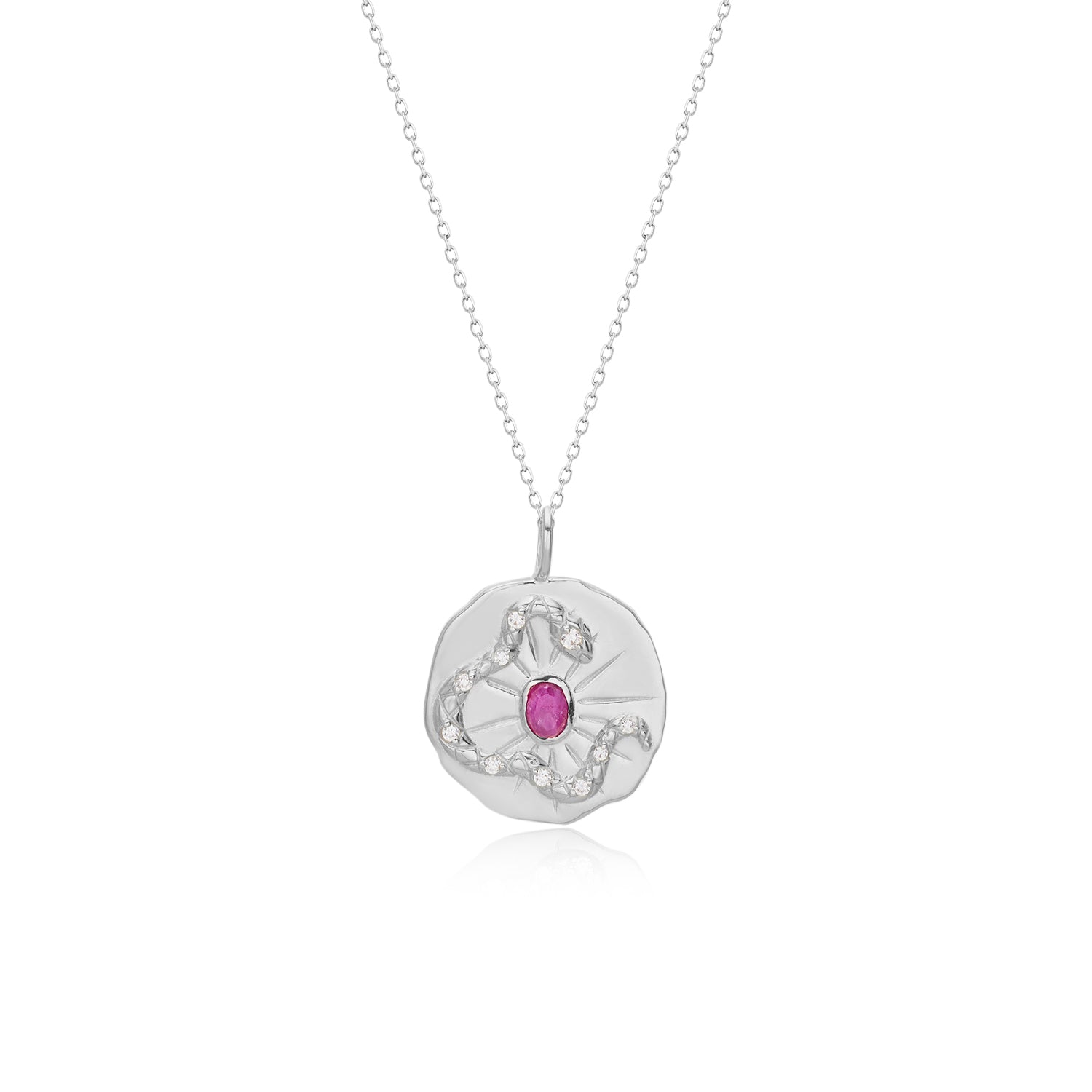 Sunburst Serpent Amulet Necklace