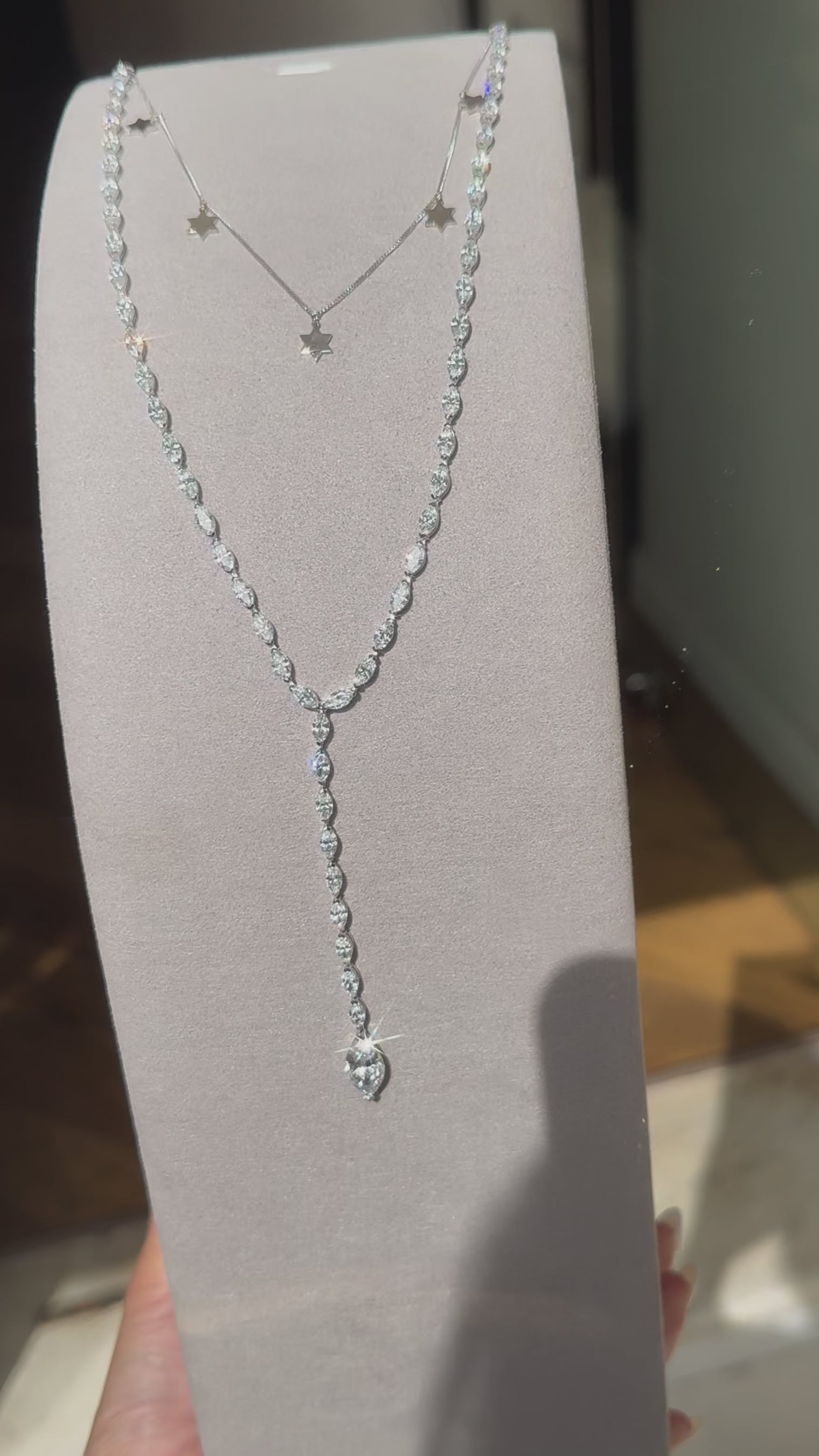 L'Elégance Marquise Drop Necklace