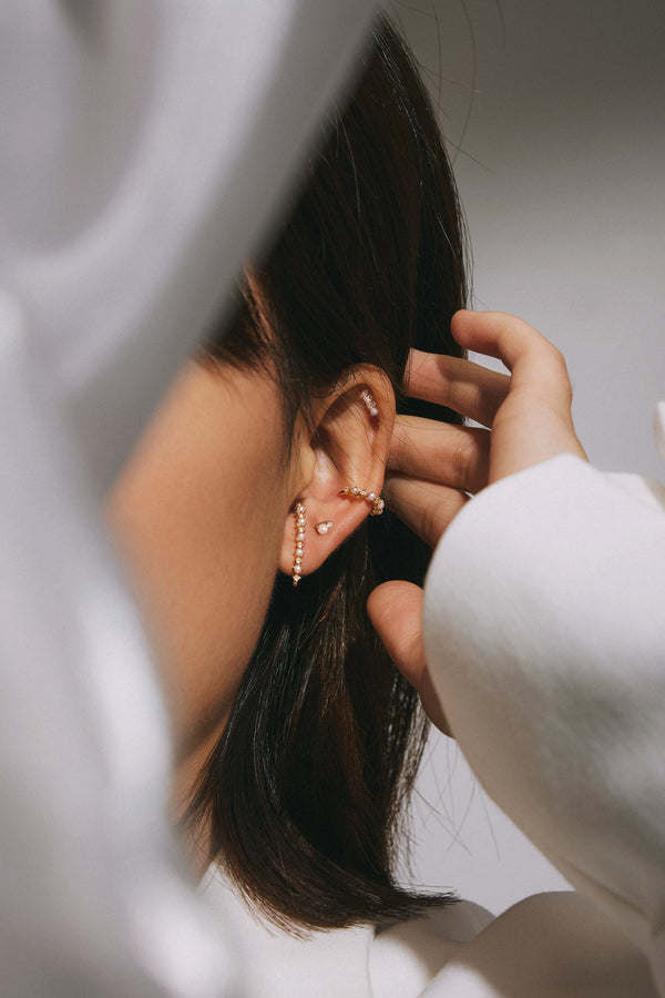 14k White Gold Earrings