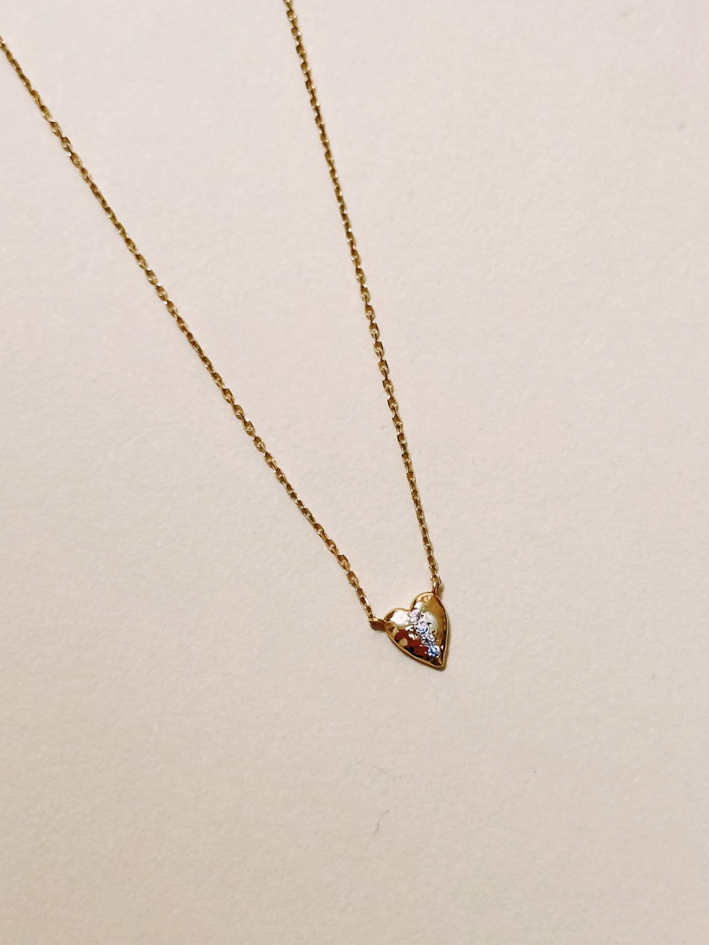 Aurora Diamond Heart Necklace