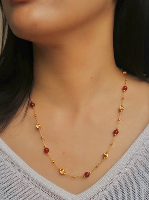 Crimson Bead Necklace