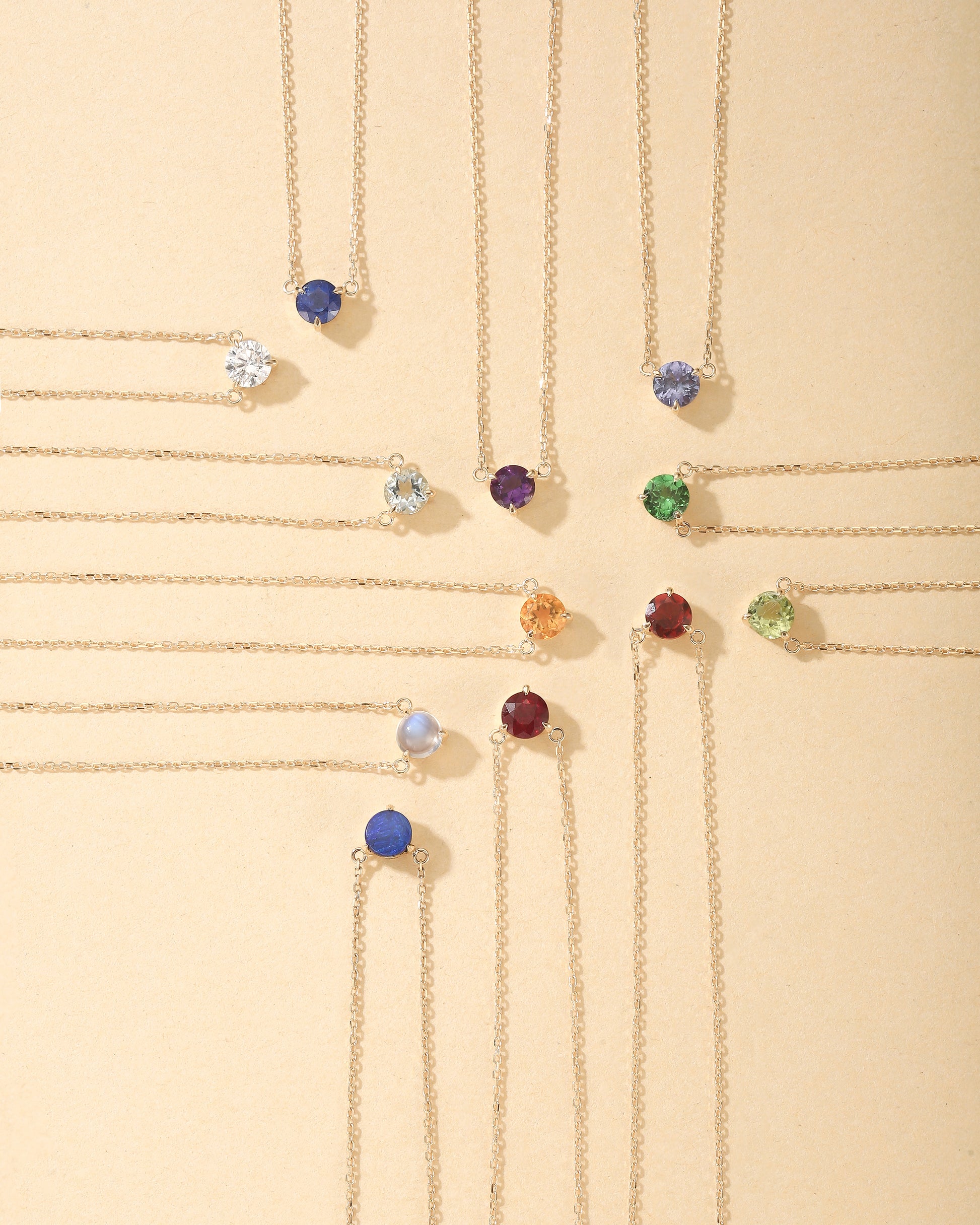 March Birthstone Aquamarine Solitaire Necklace