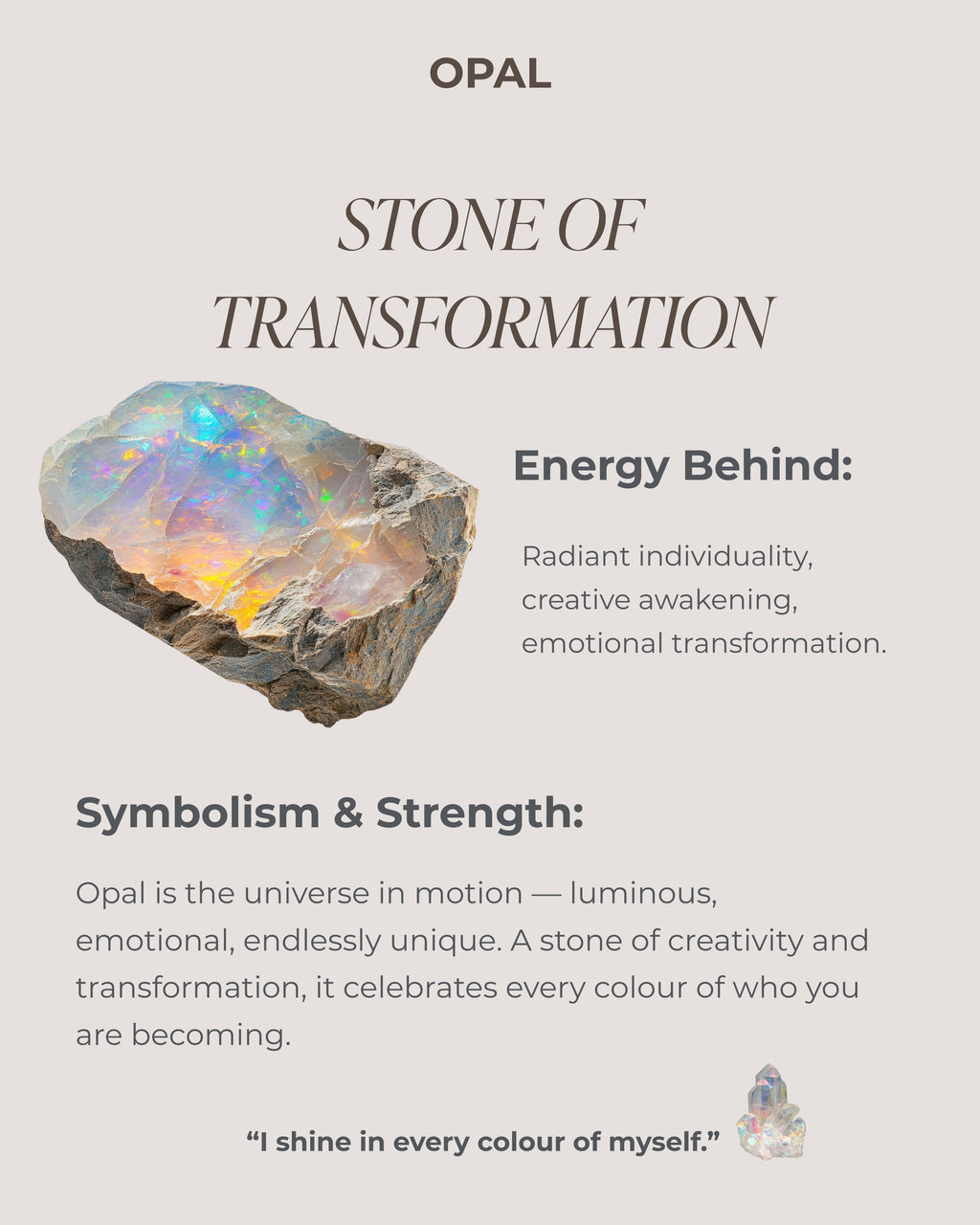 October Birthstone Opal Eternity Ring