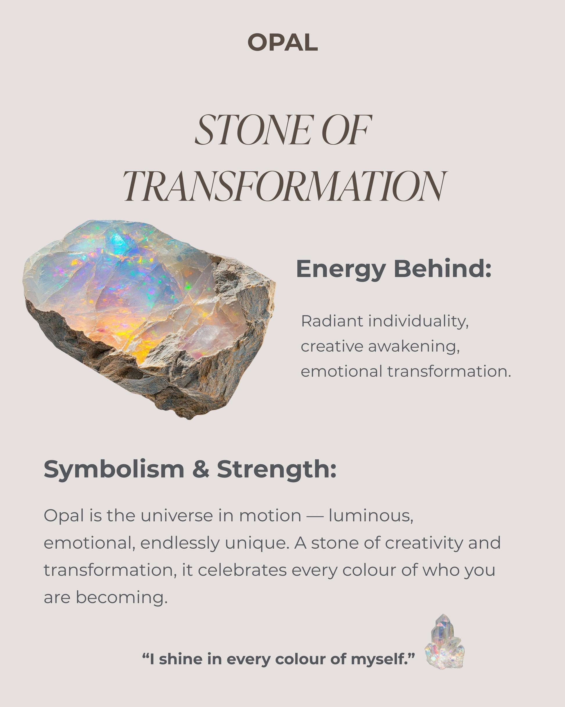 October Birthstone Opal Eternity Ring