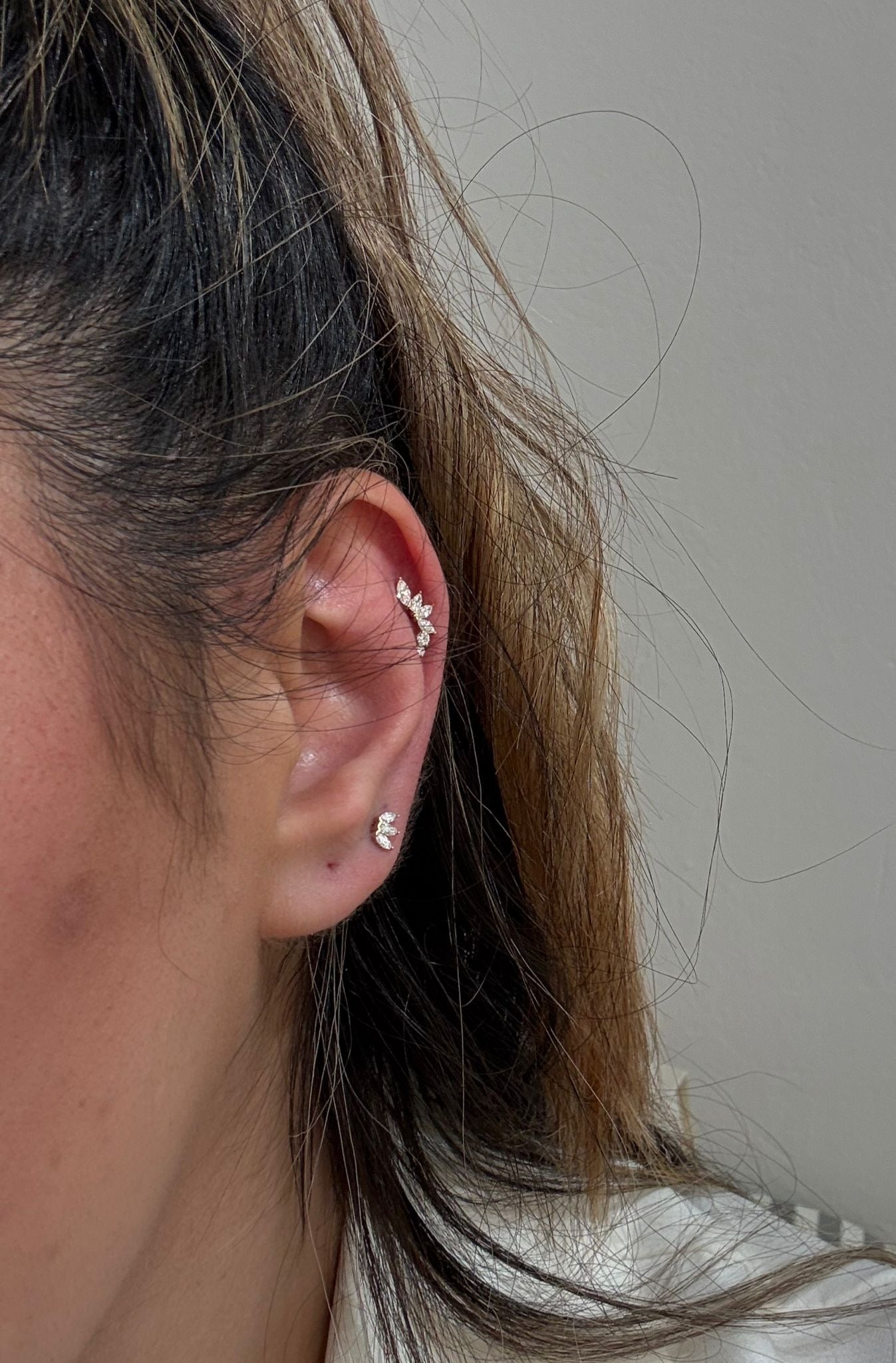 Fleuron Diamond Flatback Earring