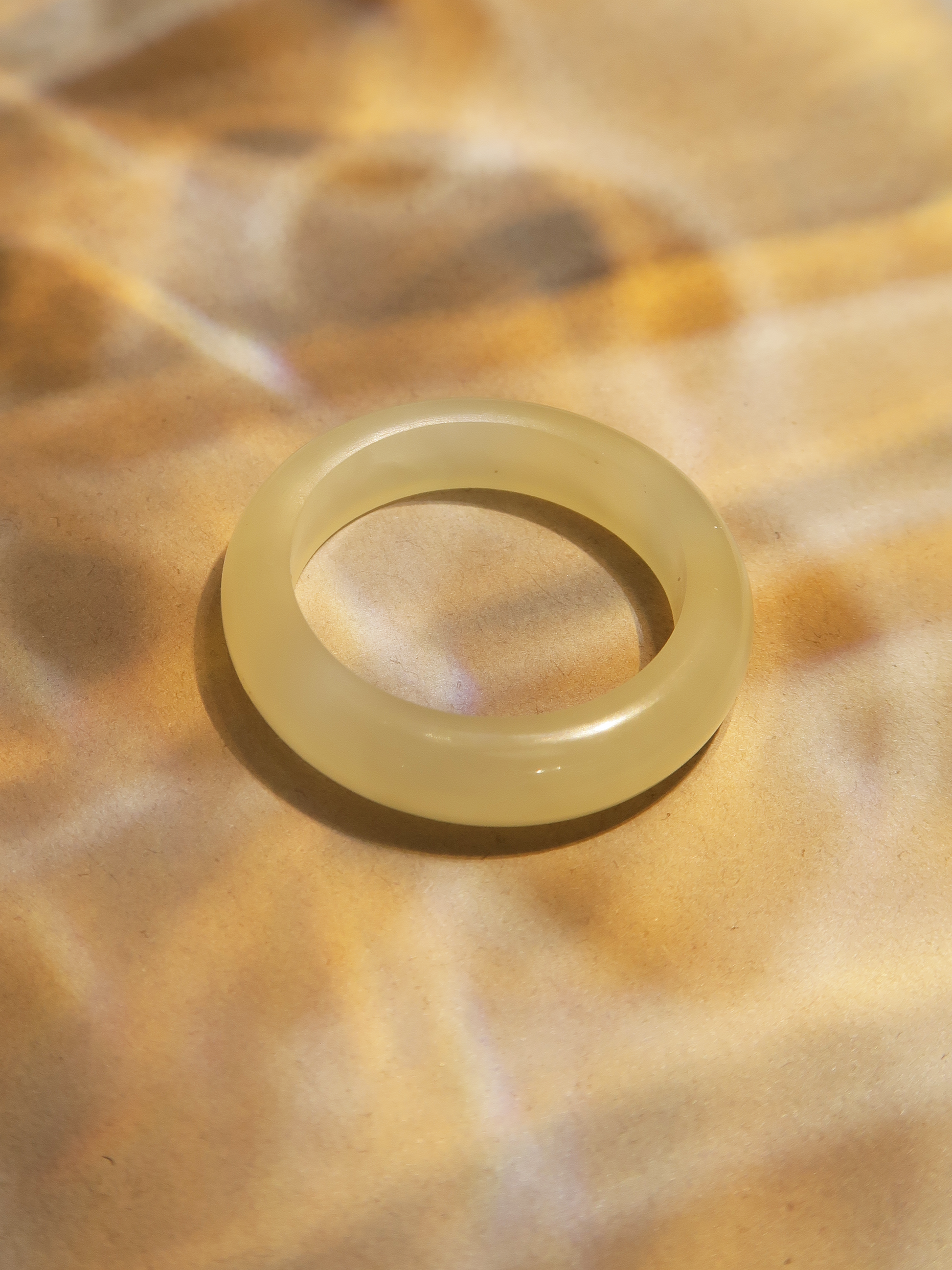 Amber Jade Ring