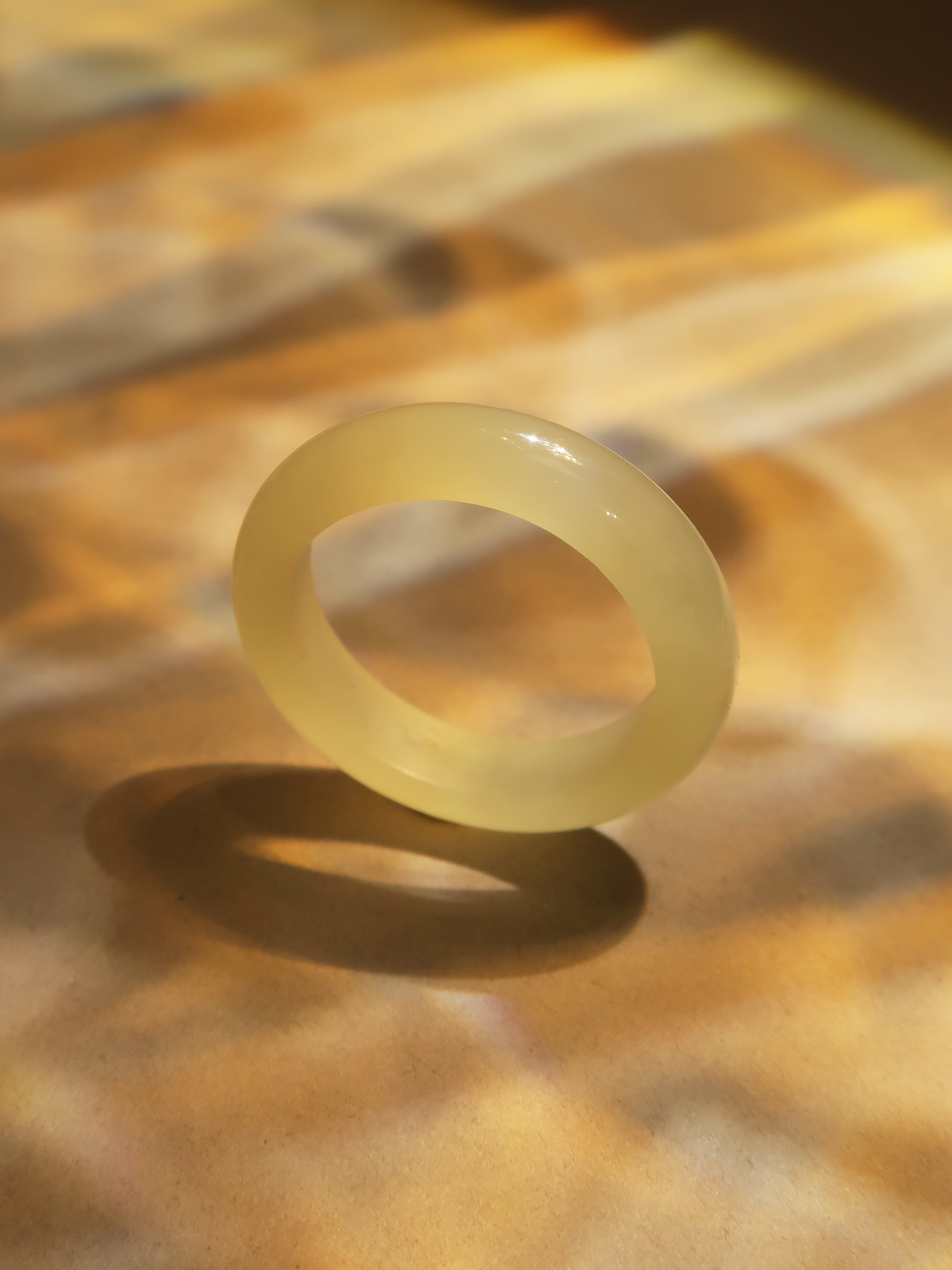 Amber Jade Ring