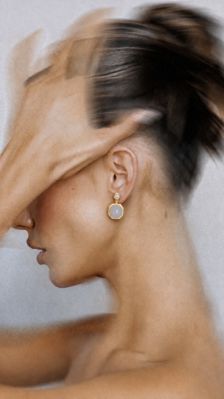 Luna Pearl Jade Drop Earrings