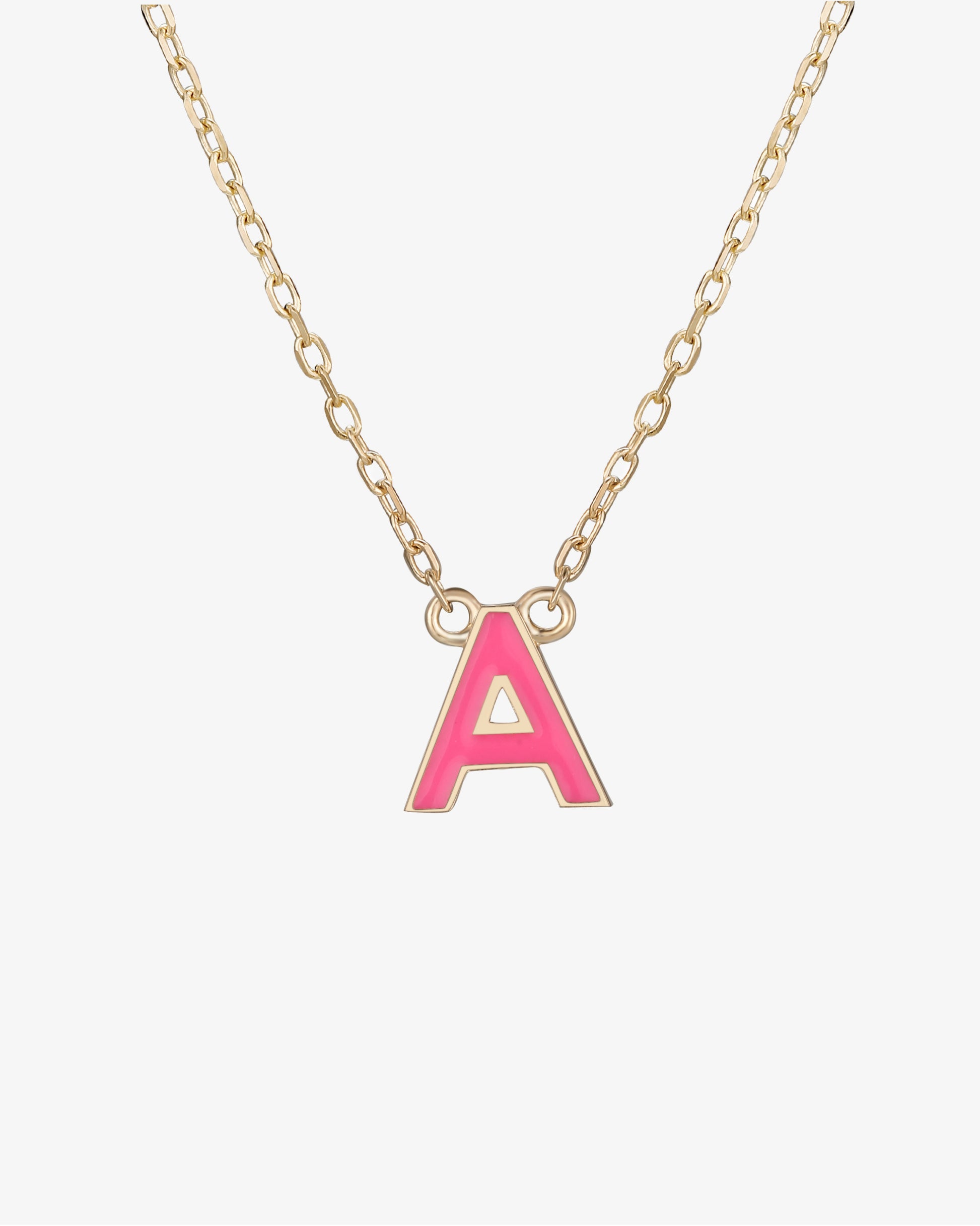 Initial Enamel Necklace