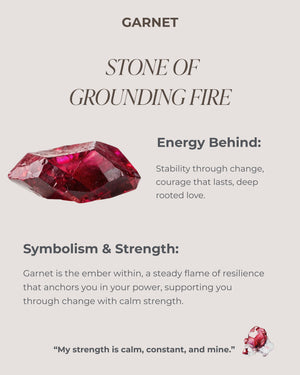 January Birthstone Garnet Eternity Ring