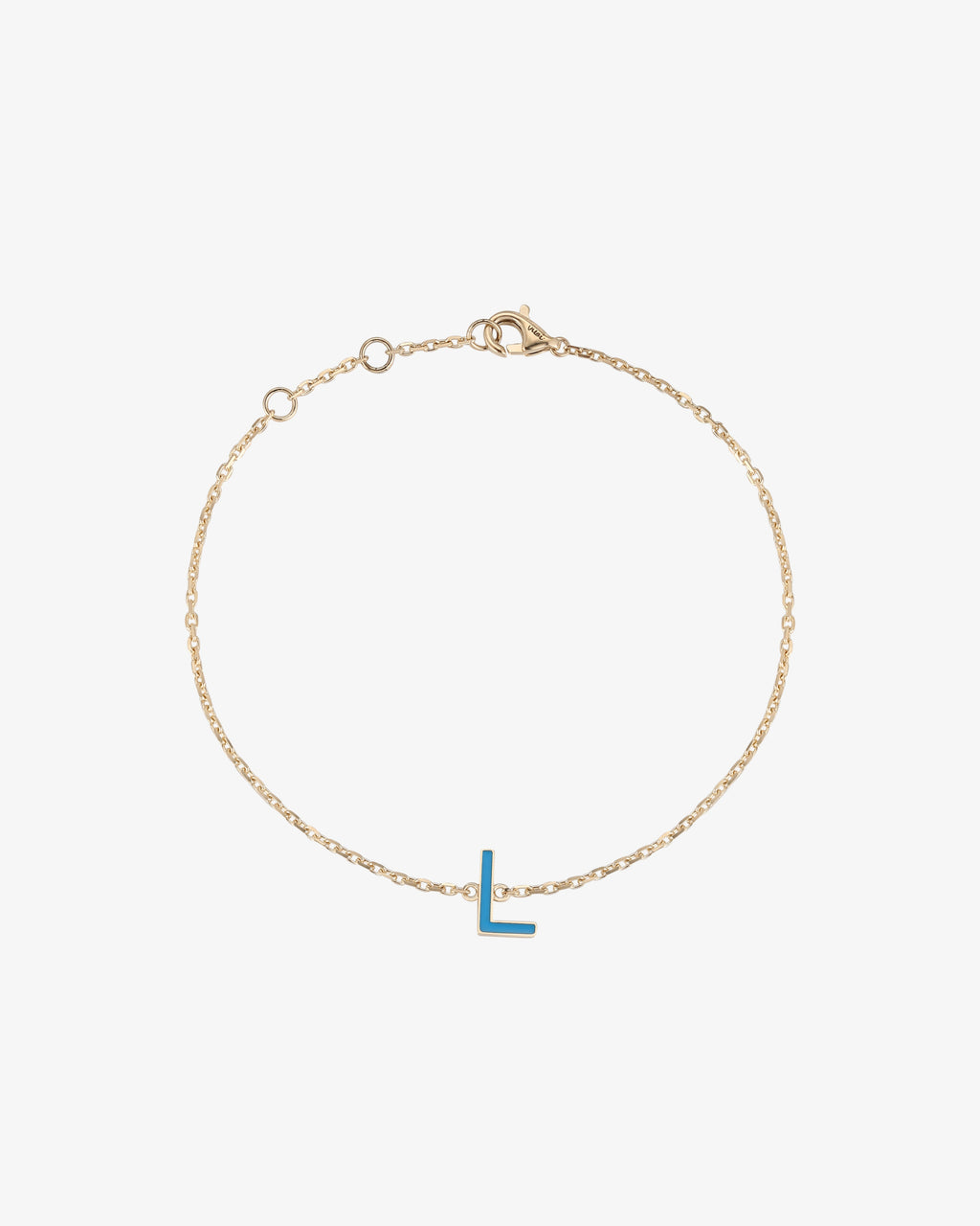 The Large Enamel Initial Bracelet