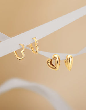 Heartbeat Hoop Earring