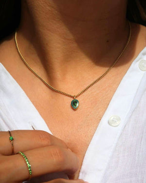 Viridian Enamel Charm